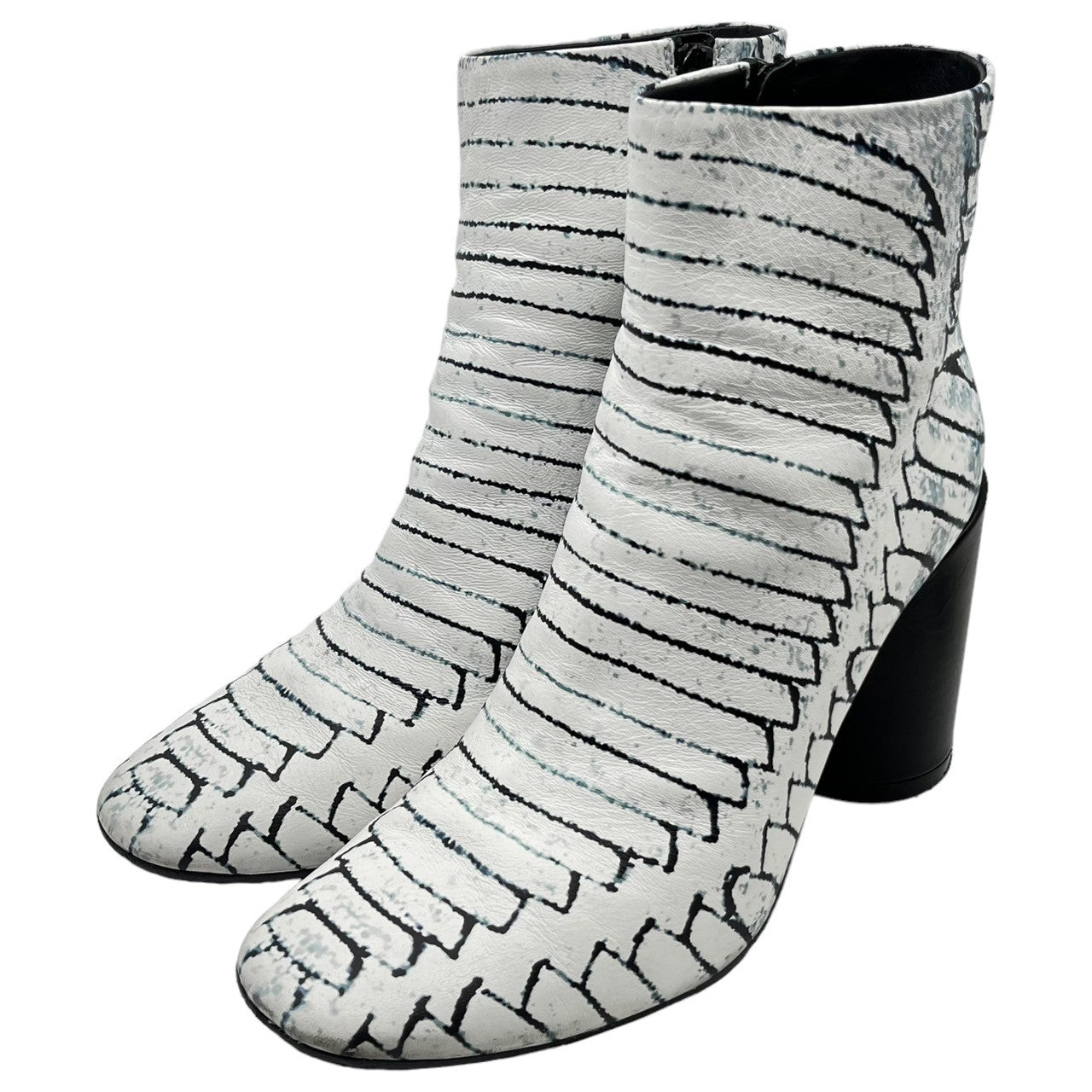 MM6 Maison Margiela(エムエムシックス) 90㎜ ankle boots アンクル ブーツ S59WU186 SIZE 38(24.0~24.5程度) ホワイト 箱付