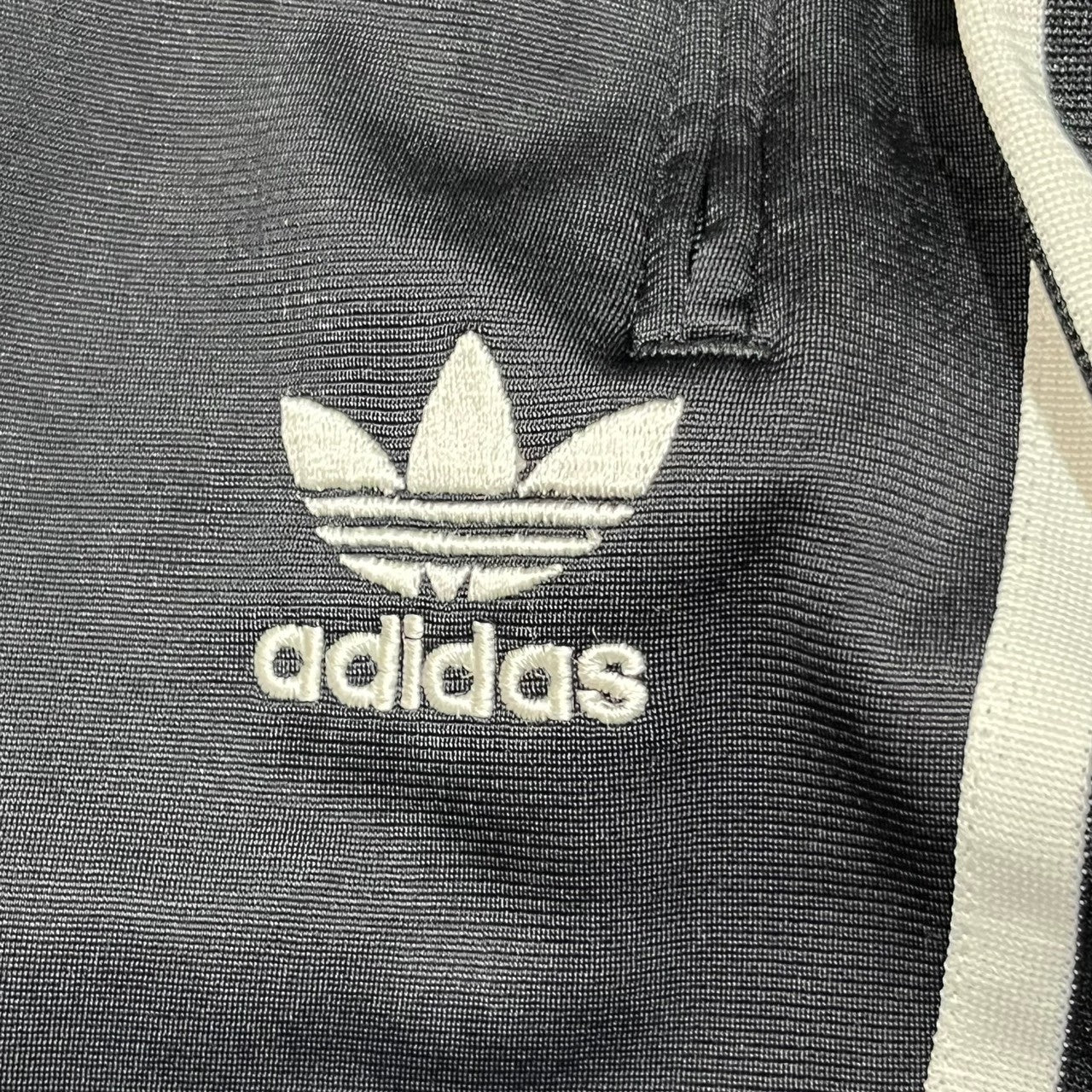 adidas(アディダス) 00's 3line wide truck pants 3本ライン ワイド トラック パンツ ジャージ SIZE XO ブラック×ホワイト 万国旗タグ