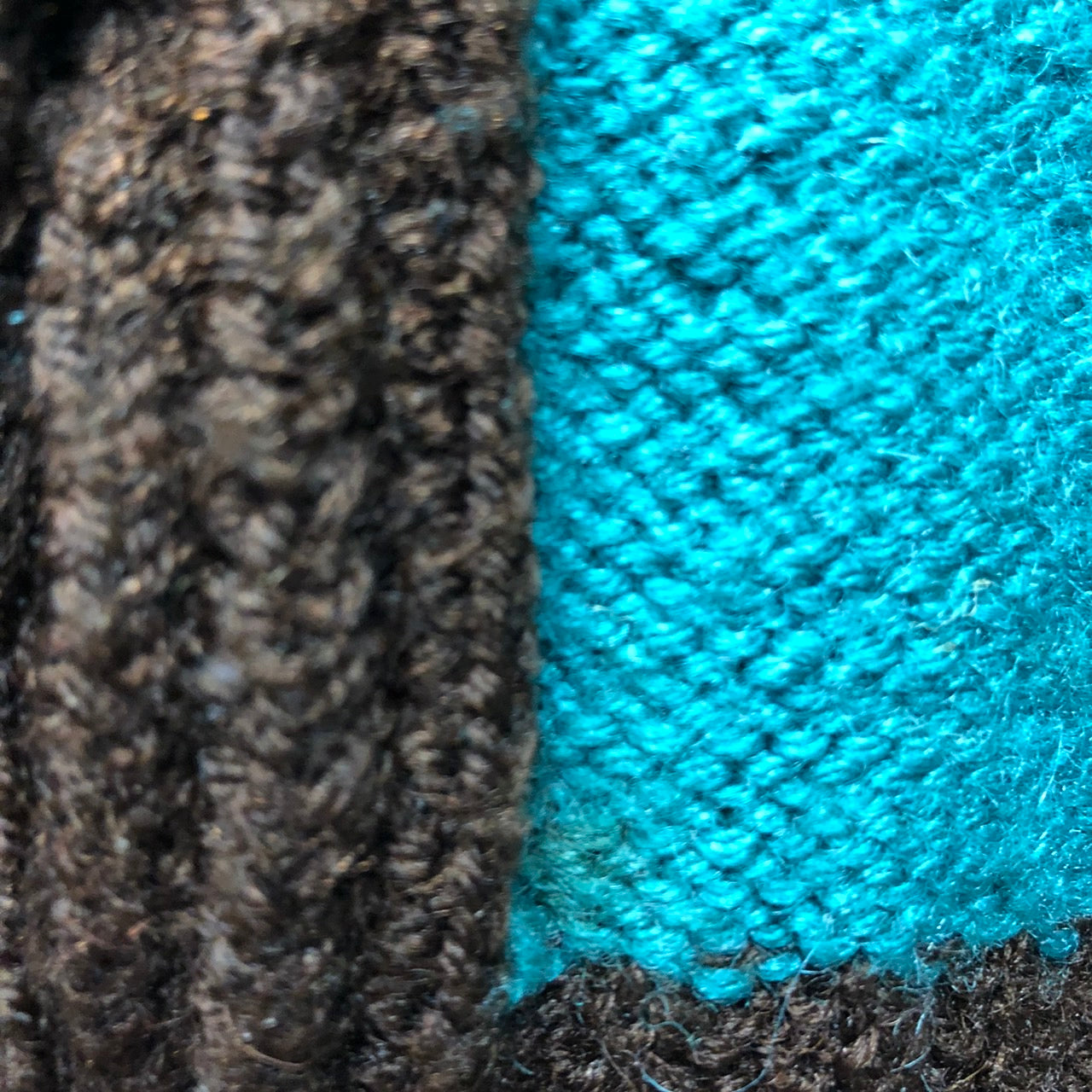 VINTAGE(ヴィンテージ) ショートスリーブニットカーディガン 表記なし(Sサイズ程度) グリーン