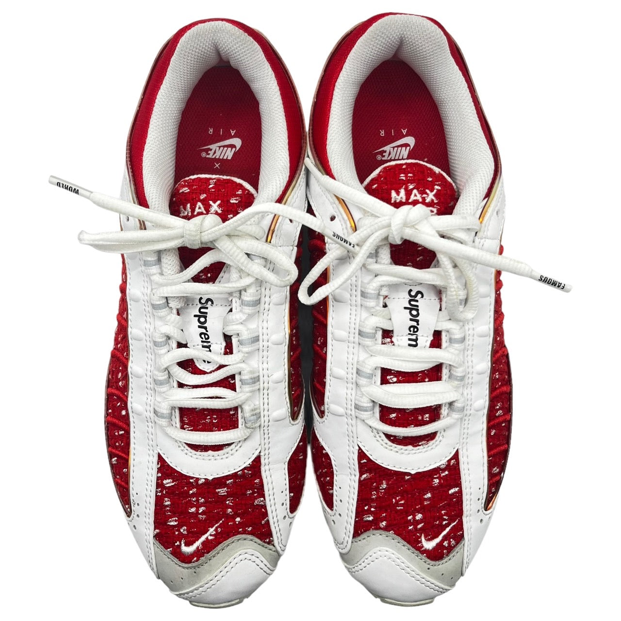 NIKE×SUPREME(ナイキ×シュプリーム) AIR MAX TAILWIND 4/S/エアマックス/スニーカー 512245-001 26cm ホワイト×レッド