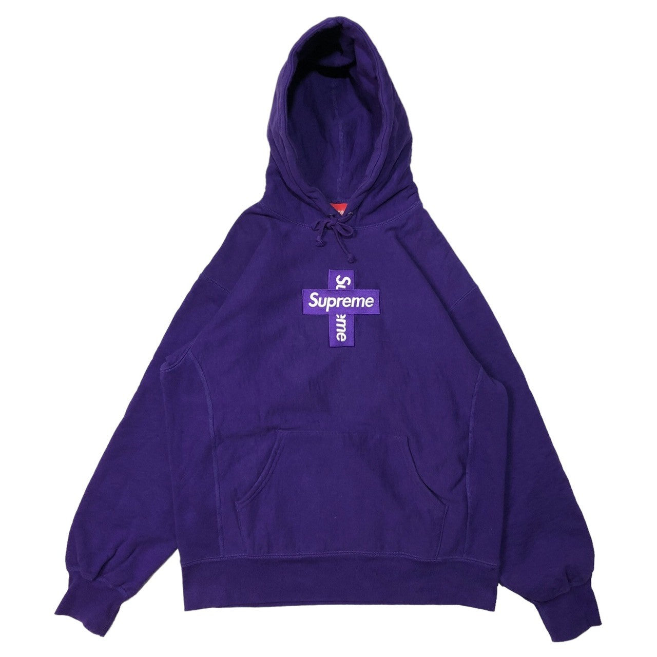 SUPREME(シュプリーム) 20AW Cross Box Logo Hooded Sweatshirt クロス ボックスロゴ フーディー  プルオーバー パーカー M パープル 20FW