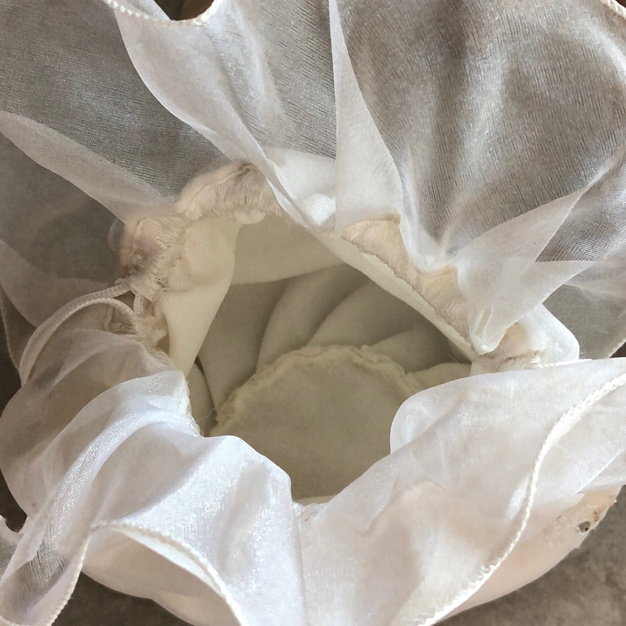 Euro Vintage(ヨーロッパヴィンテージ) Ame_チュールミニBAG ホワイト