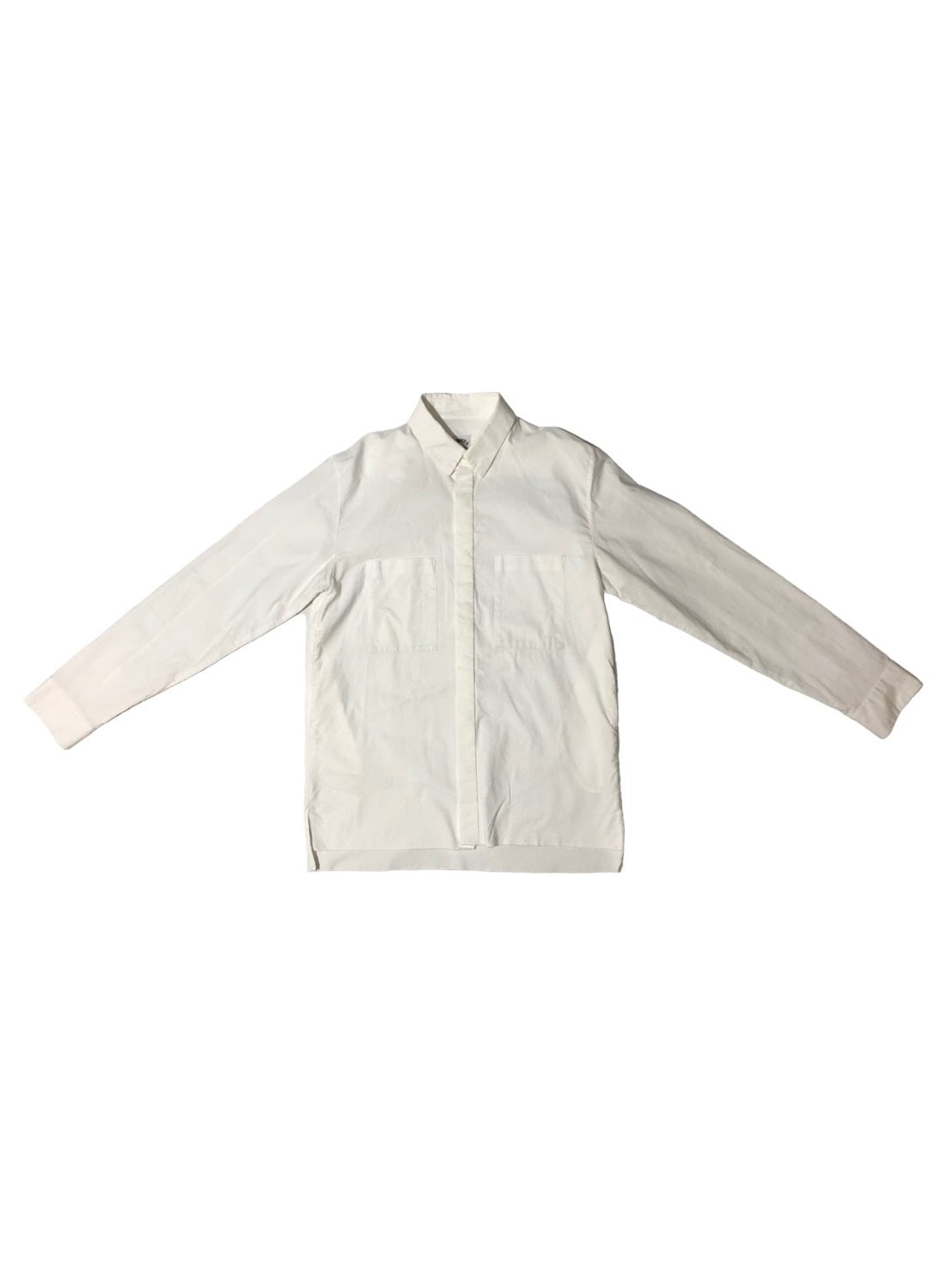 SUNSEA(サンシー) 2 pocket regular collar shirt/2ポケット比翼レギュラーカラーシャツ SNS-13A11 2(Mサイズ程度) ホワイト