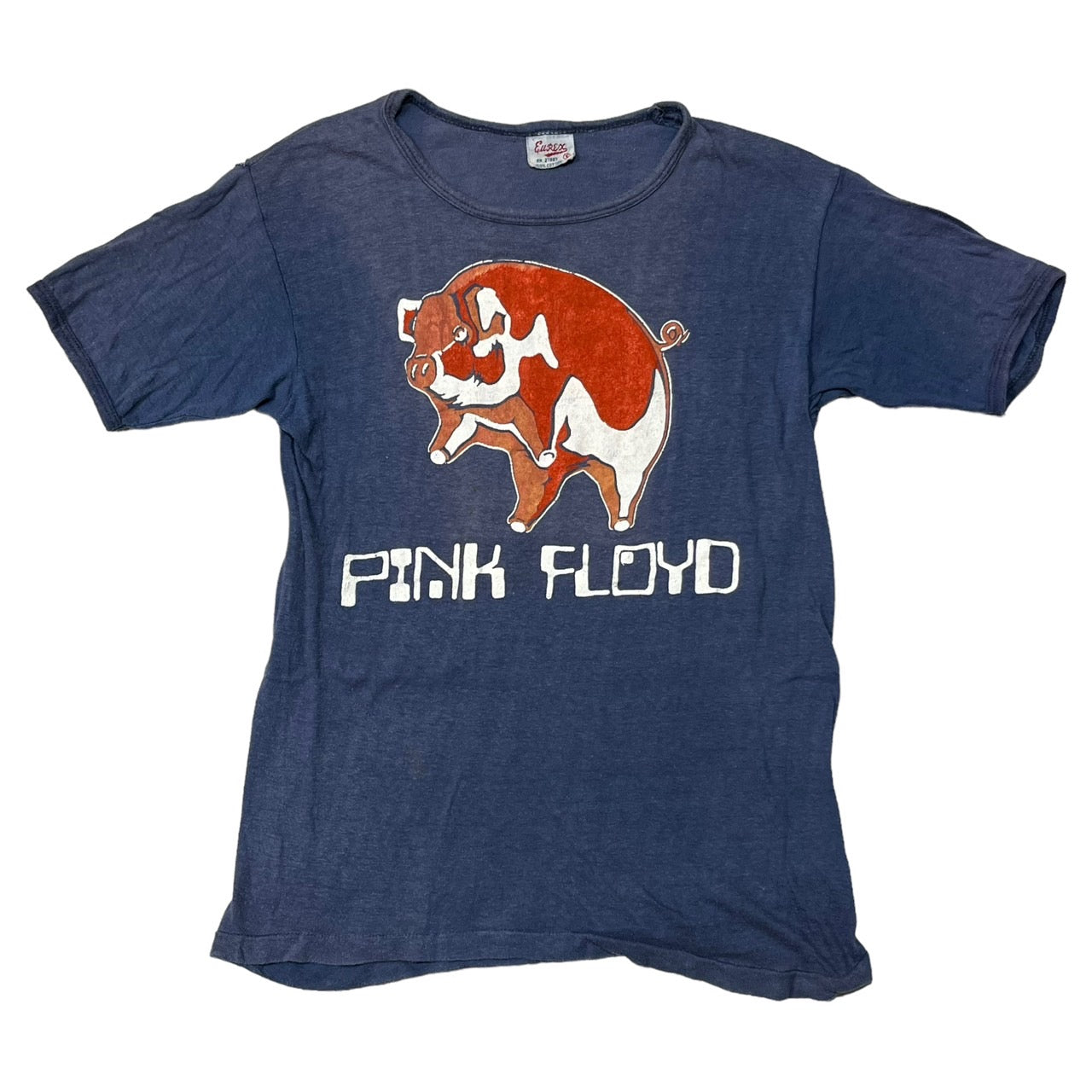 VINTAGE(ヴィンテージ) 70's PINK FLOYD PIG Tee/バントTシャツ/豚 SIZE S ブルー×レッド 推定70年代 ピンクフロイド