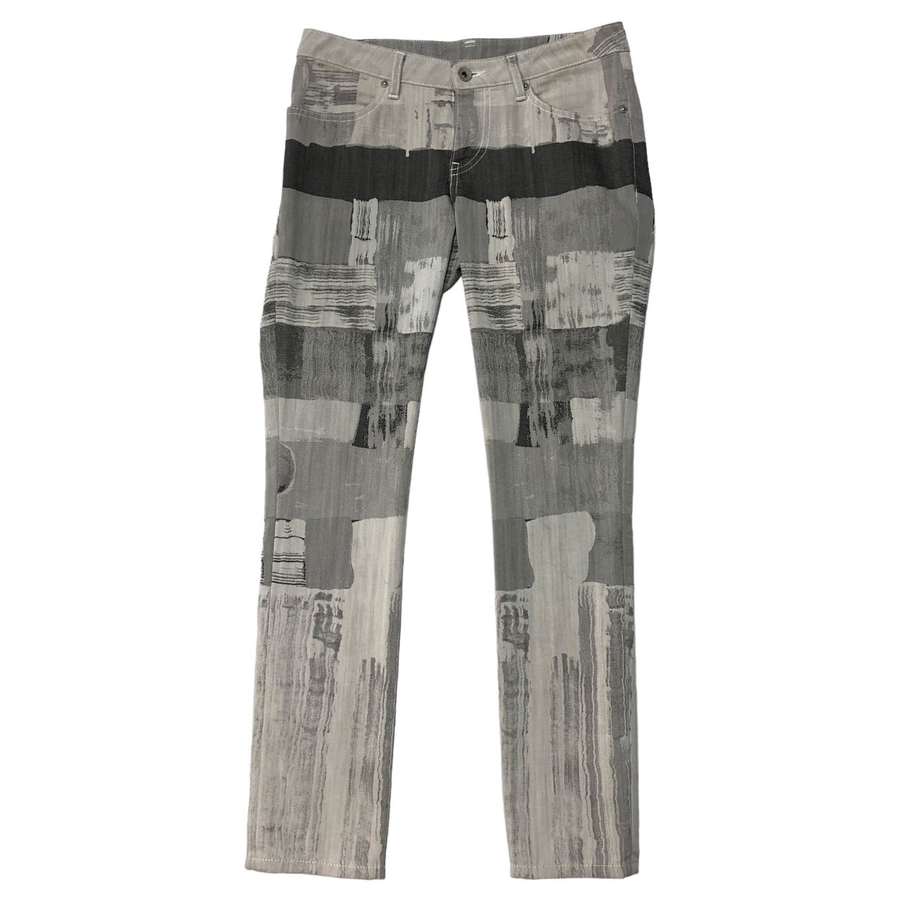 ISSEY MIYAKE(イッセイミヤケ) 水墨画デザインストレッチデニム パンツ IM31FF033 1(Sサイズ程度) グレー