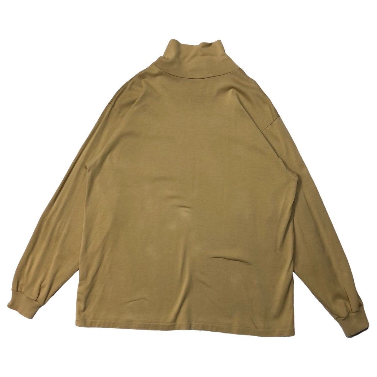 AURALEE(オーラリー) 21AW LUSTER PLAITING HI NECK L/S TEE/ラスタープレーティングハイネック長袖Tシャツ/カットソー A21AP02GT 3(Lサイズ程度) ベージュ