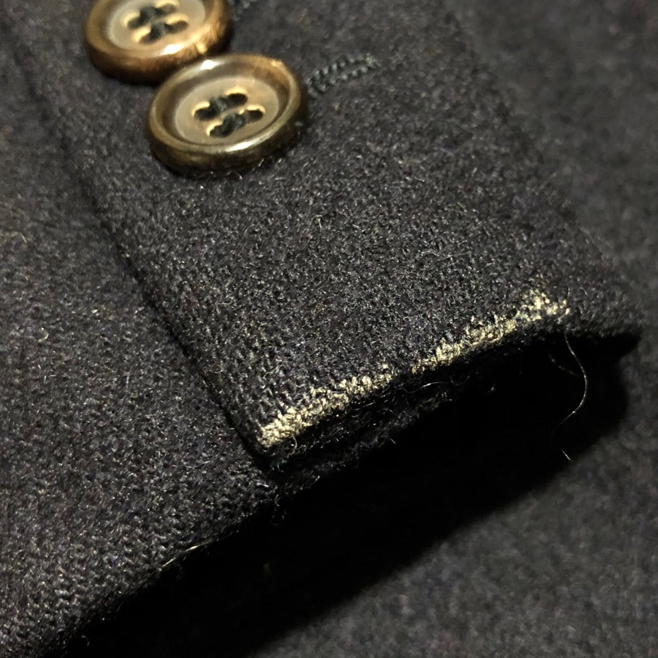 COMME des GARCONS HOMME(コムデギャルソンオム) 80's vintage three button wool jacket/ヴィンテージ3Bウールジャケット/川久保玲/本人期 HJ-05035S SIZE S ネイビー