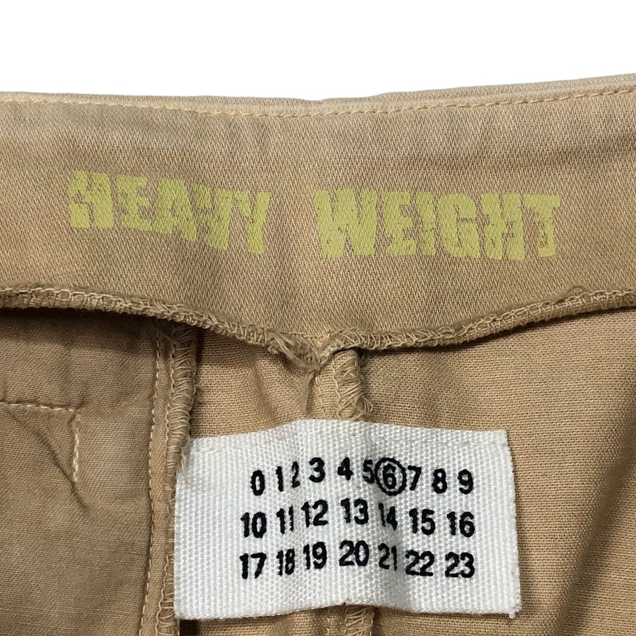 Martin Margiela 6(マルタンマルジェラシックス) 02SS~04AW waist snap button skirt/ウエストスナップボタンコットンスカート 832N10392557 40(Lサイズ程度) ベージュ 初期 本人期