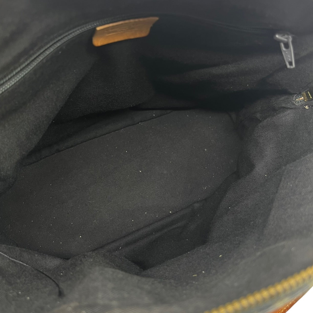 Christian Dior(クリスチャンディオール) vintage trotter bugatti bag/トロッター柄ヴィンテージハンドバッグ/ブガッティ ダークネイビー×ブラウン OLD DIOR/80年代~90年代/稀少