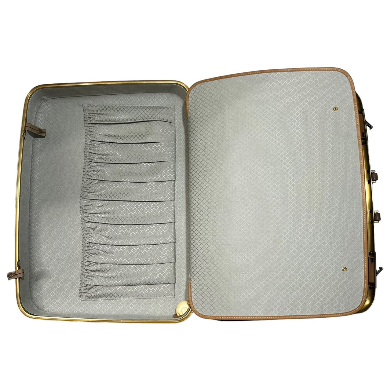 GUCCI(グッチ) vintage GG trunk case/ヴィンテージトランクケース/キャリーケース/旅行鞄 ベージュ 推定70年代~80年代/稀少