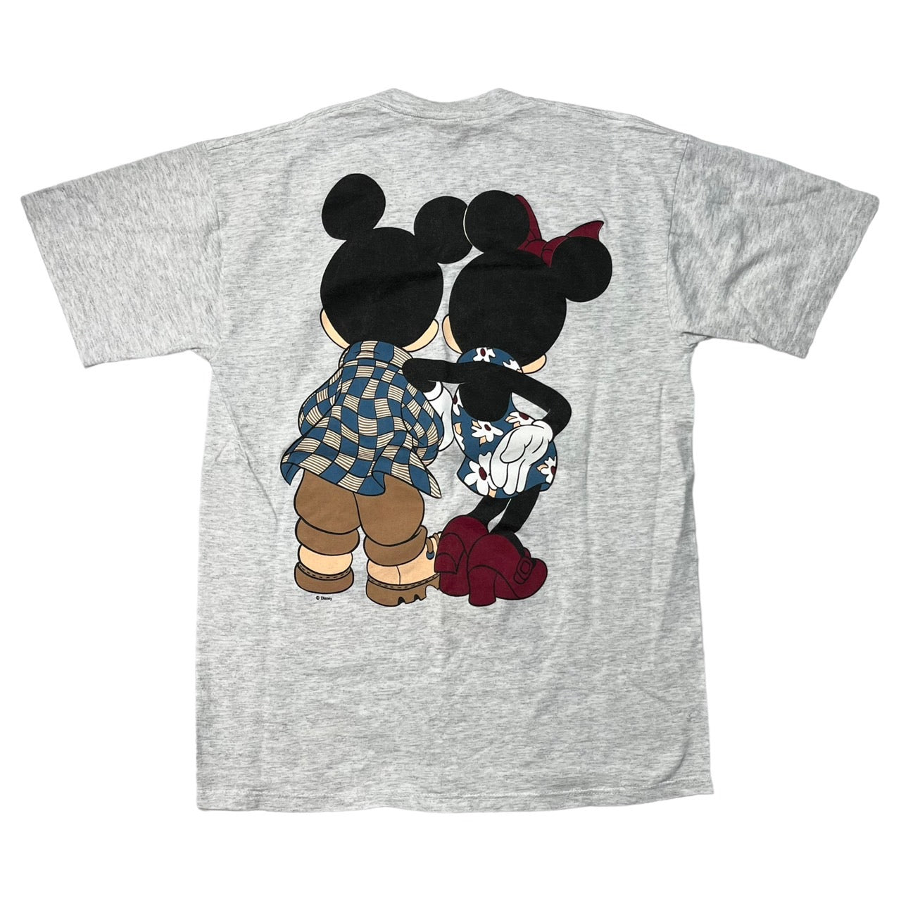 VINTAGE(ヴィンテージ) 90's Disney Mickey & Minnie Florida T-Shirt/90年代/ミッキー/ミニー/ディズニー/Tシャツ SIZE M グレー SHERRY'S BESTボディ