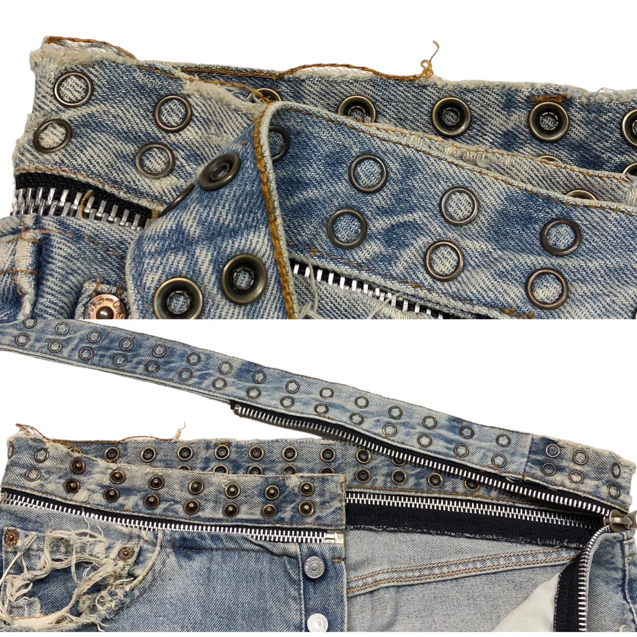 N.HOOLYWOOD×prince kilimanjaro×LEVIS(エヌ ハリウッド×プリンスキリマンジャロ×リーバイス) キリマンジャロ/501リメイクデニムパンツ/再構築 W33/L30 ライトインディゴ 初期/アーカイブ