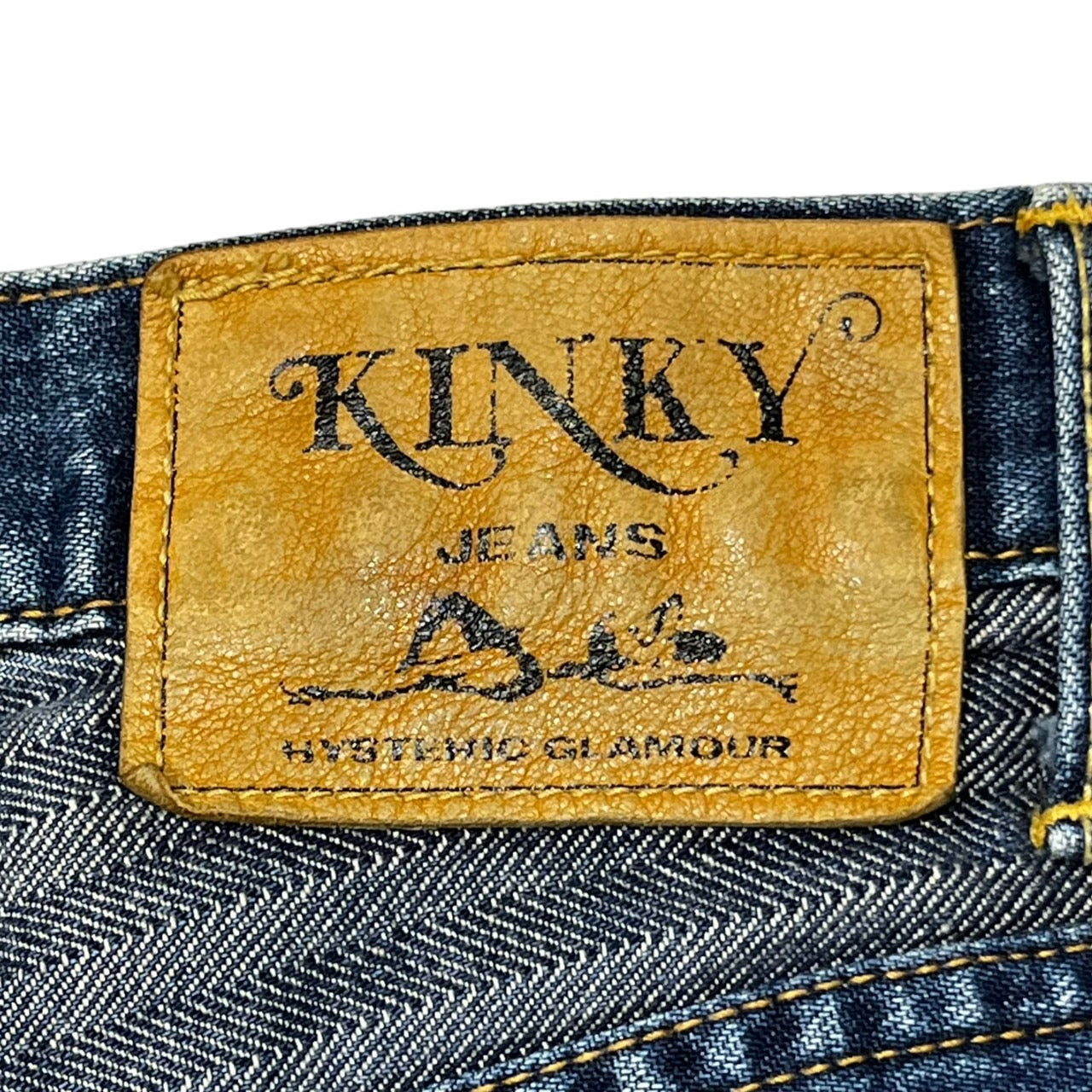 HYSTERIC GLAMOUR(ヒステリックグラマー) 00's Umihebi denim pants ウミヘビ ツギハギ デニム パンツ ジーンズ フレア 2AP-9632 M インディゴ ブルー系 Y2K 名作