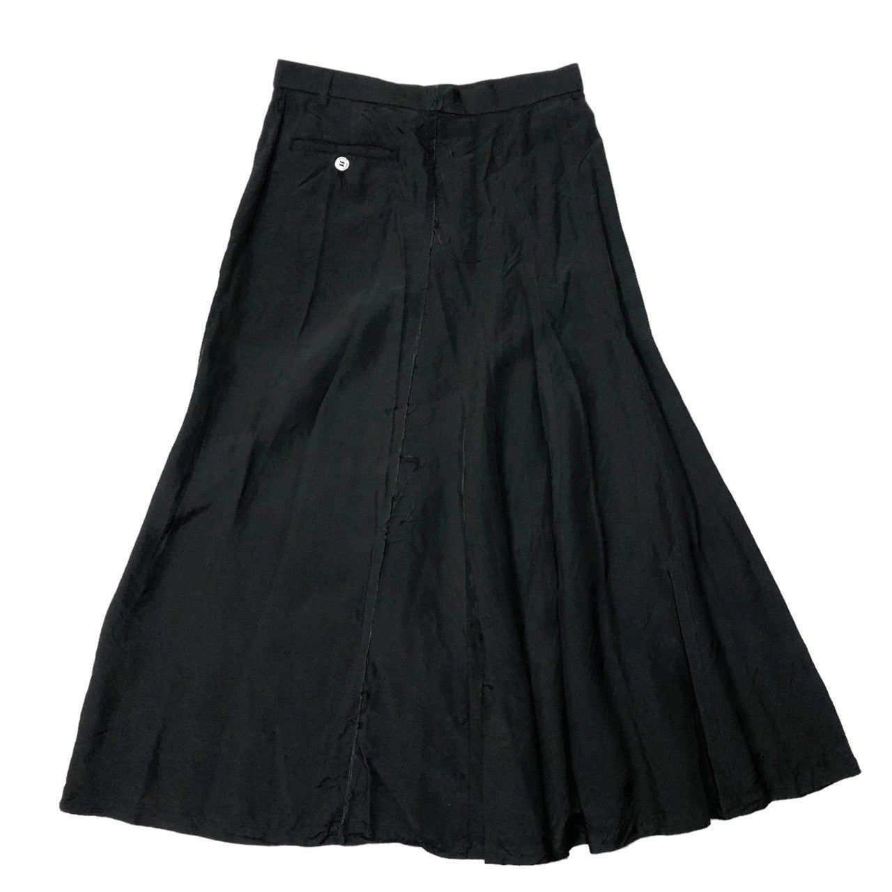 tricot COMME des GARCONS(トリココムデギャルソン) 04SS cupra long skirt キュプラ ロング スカート TM-S059 SIZE M ブラック AD2003