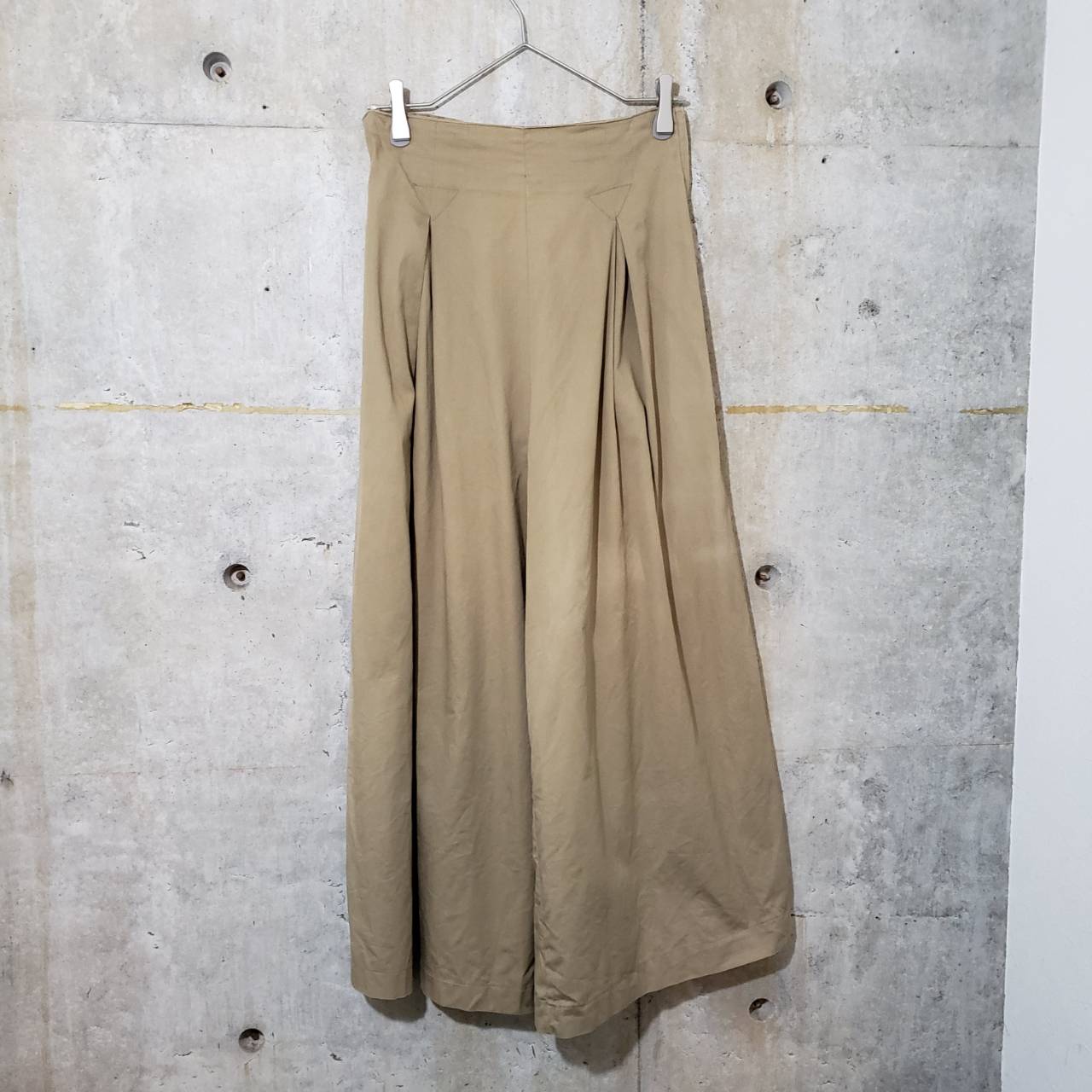 Euro Vintage(ヨーロッパヴィンテージ) Dandy_タックワイドパンツ 1(Mサイズ程度) ブラウン