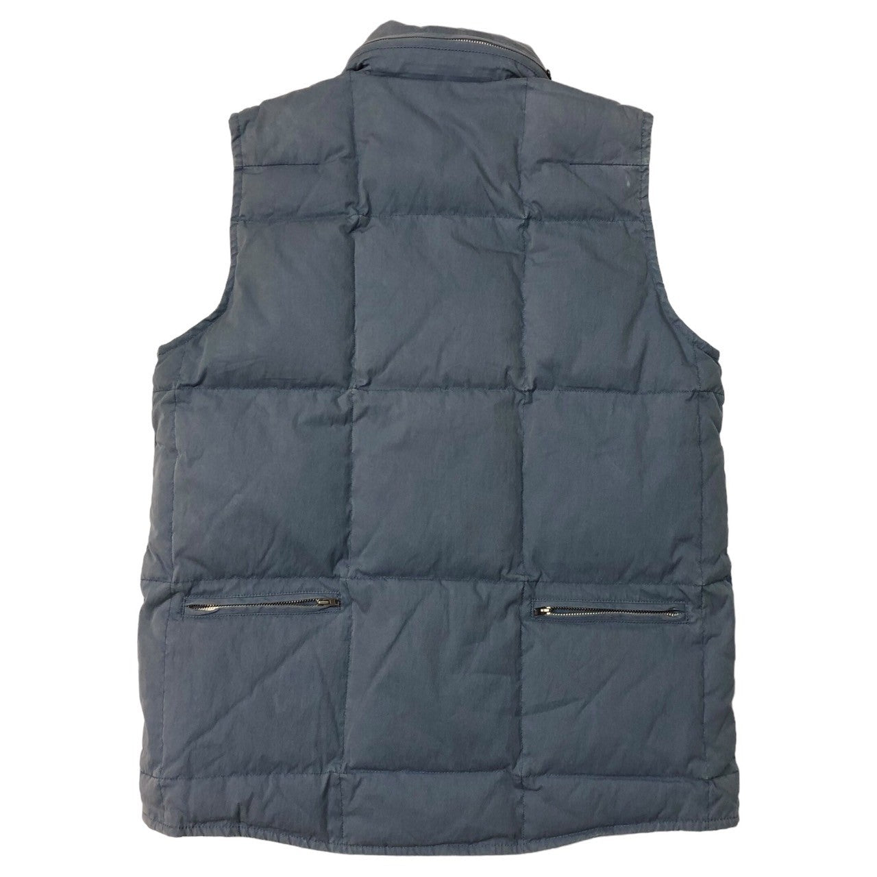 SUNSEA(サンシー) reversible down vest リバーシブル ダウンベスト SIZE 1(S) アッシュブルー 色あせ有(元々USED加工の商品です)