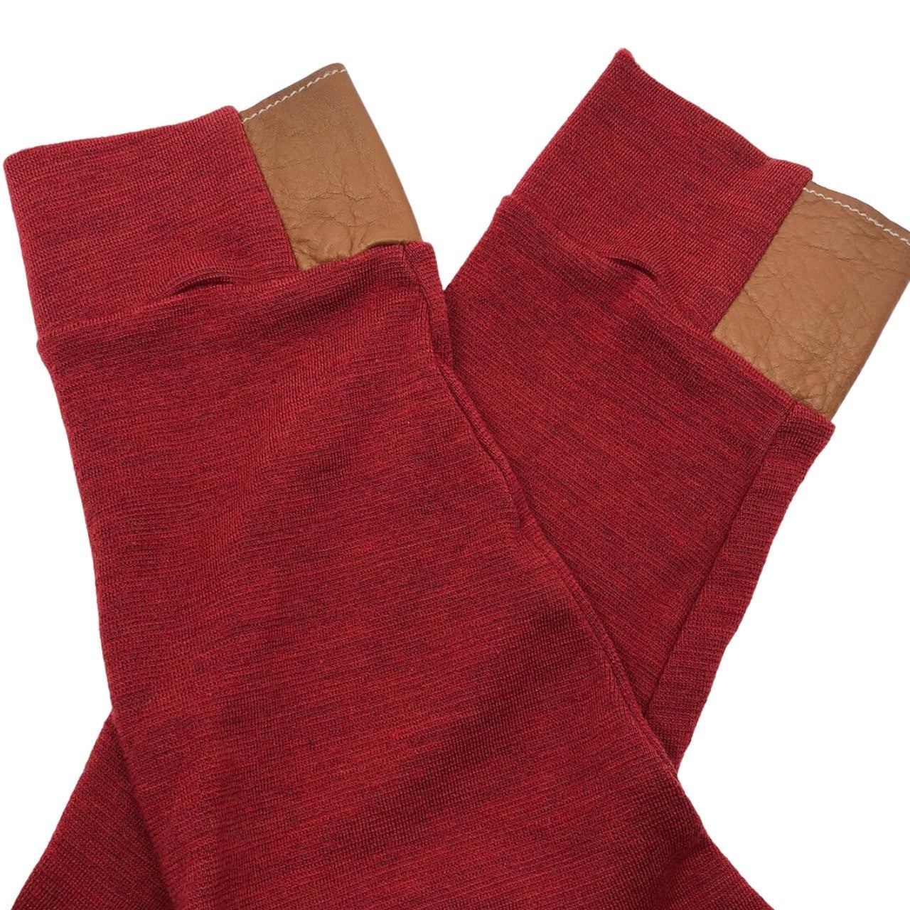 SUNSEA(サンシー) 20AW JACQUES M.WET SWAETER 3ポケット ウール ニット スウェット セーター 表記無し(L程度) レッド×アイボリー prototype