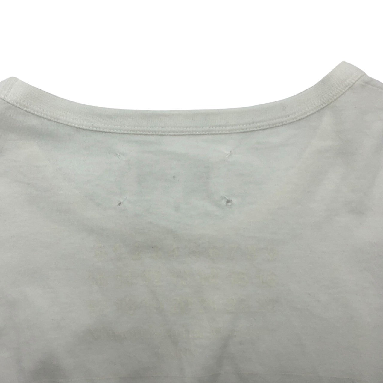MAISON MARTIN MARGIELA(メゾンマルタンマルジェラ) 12SS Calendar tag back print T-shirt カレンダータグ バックプリント Tシャツ S30GC9996 SIZE S ホワイト