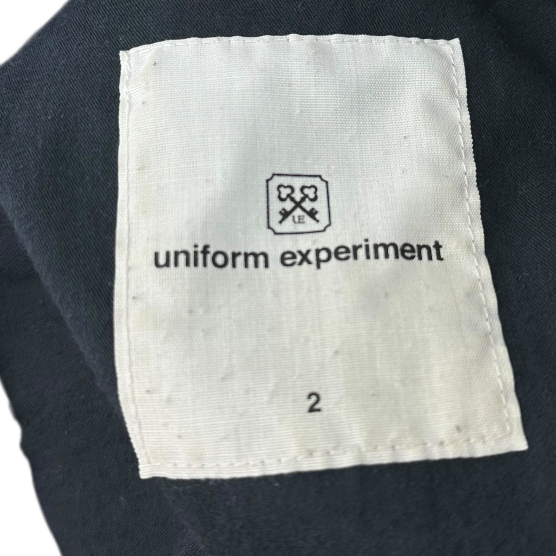 uniform experiment(ユニフォームエクスペリメント) 19AW GRAFFITI SLIM FIT CHINO PANTS グラフィット スリム チノパン パンツ UE-192011 2(M程度) ブラック×ホワイト