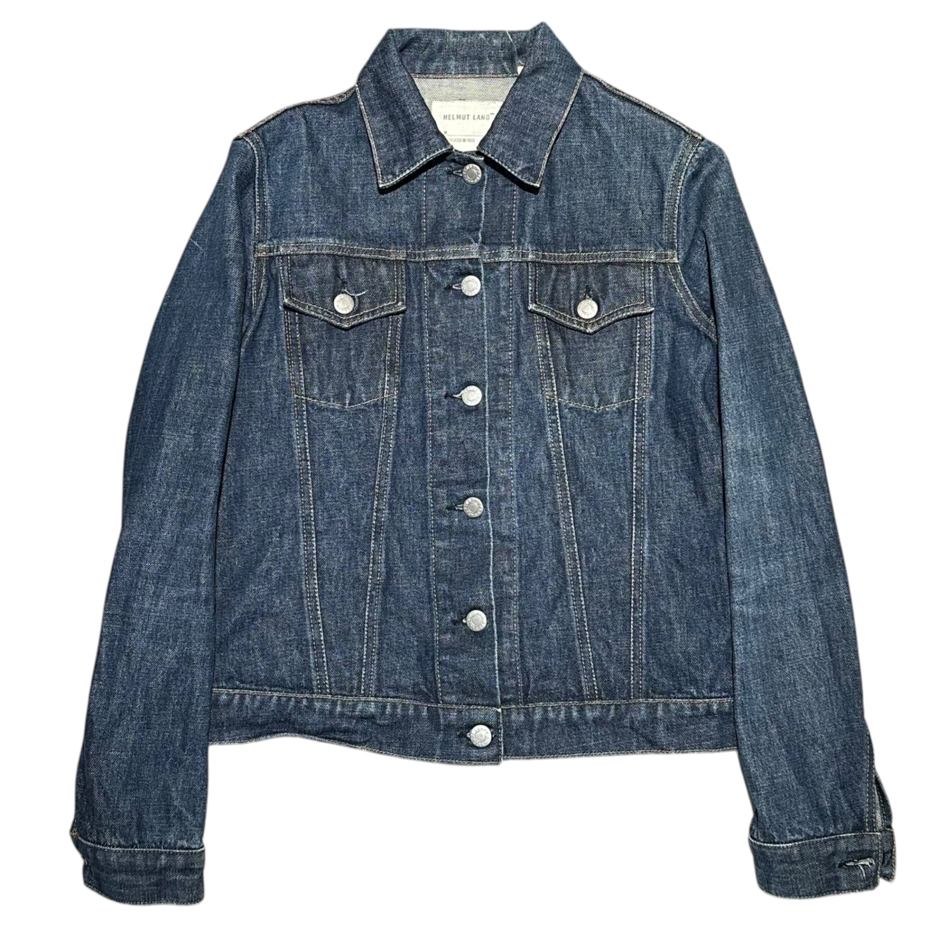 HELMUT LANG(ヘルムートラング) 1999 TYPE 3 DENIM TRACKER JACKET 本人期 デニム トラッカー ジャケット 38 インディゴ 90's 90年代 アーカイブ