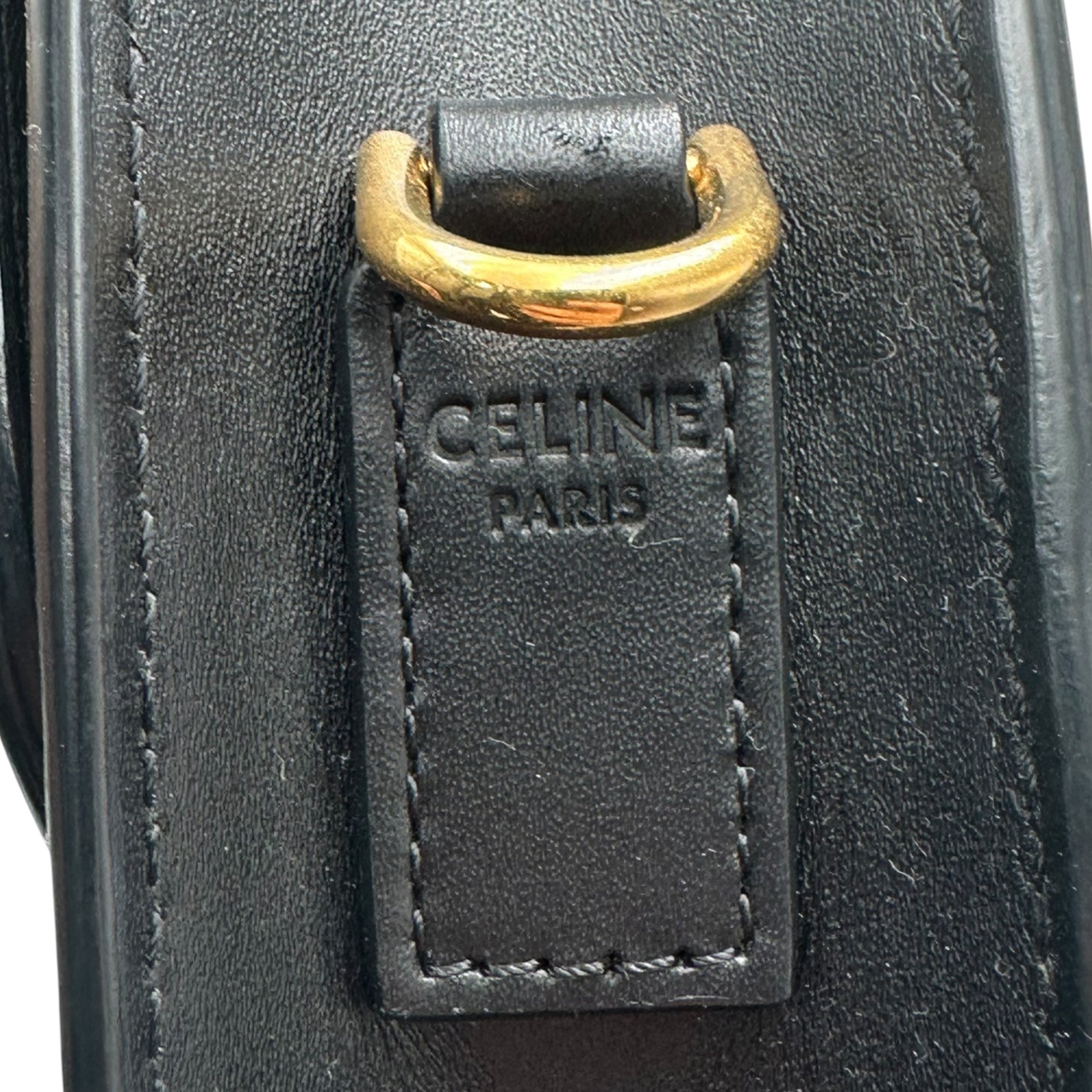 CELINE(セリーヌ) 2019SS By Hedi Slimane Cartable Leopard Briefcase エディ期 カータブル スモール ブリーフケース - レオパード F-MP-2199 ブラック×ブラウン ハンド バッグ ビジネス ハラコ