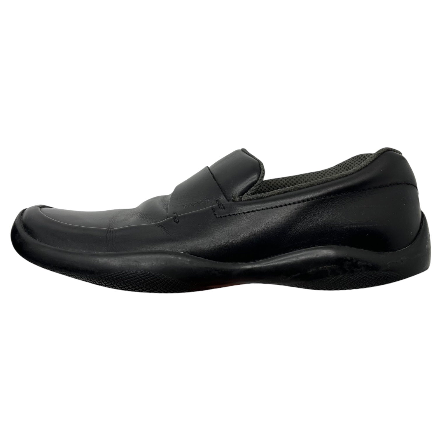 PRADA SPORT(プラダスポーツ) 00's leather logo loafers レザー ロゴ ローファー 7 1/2(26.5cm程度) ブラック Y2K