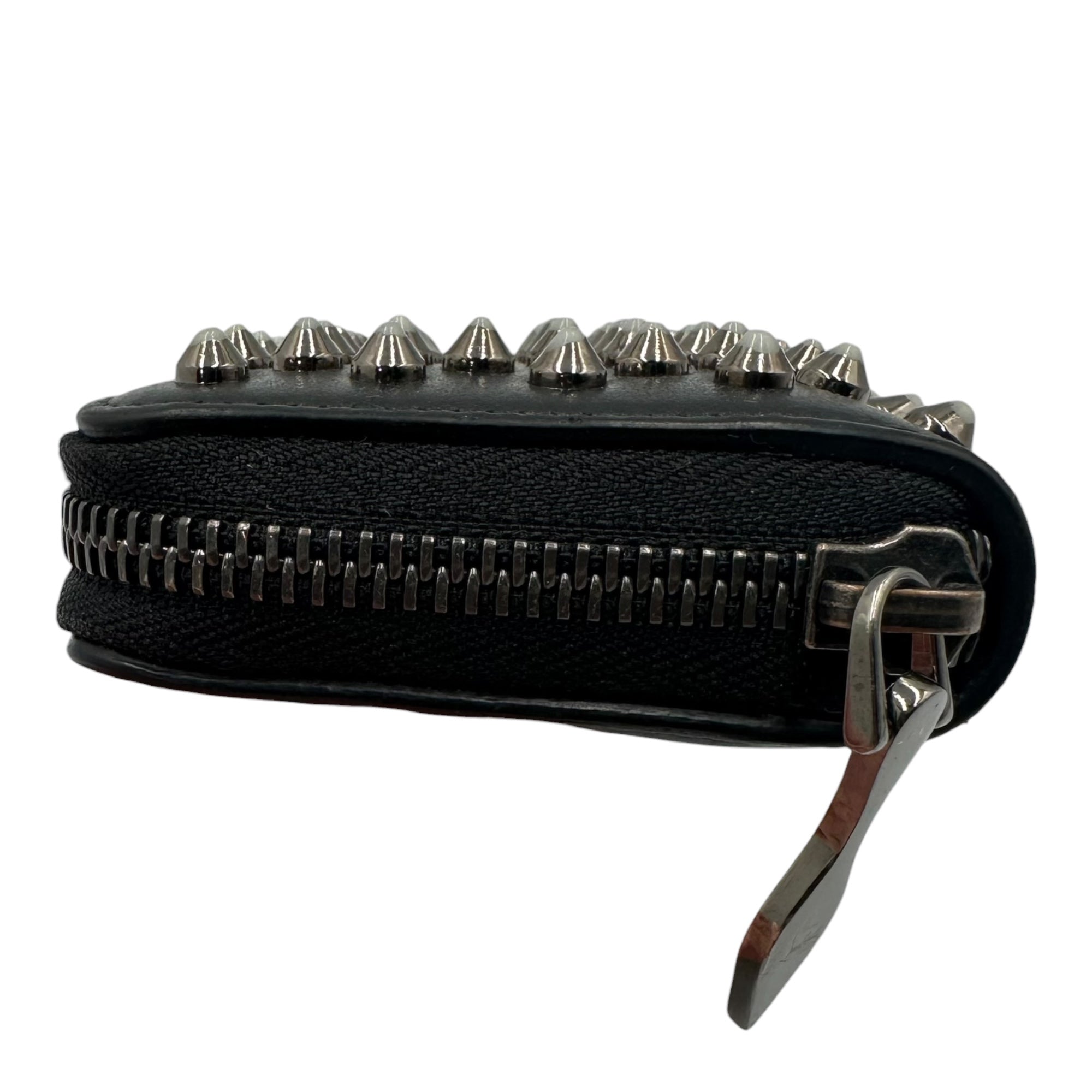 Christian Louboutin(クリスチャンルブタン) Spike Panettone Leather Coin Case スパイク パネトーネ レザー コインケース ブラック