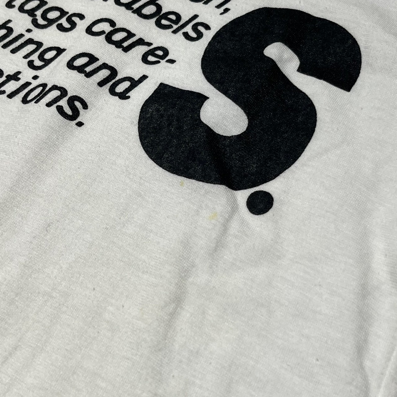 i.s. ISSEY MIYAKE(アイエス イッセイミヤケ) 90's "IS"logo print T-shirt/ロゴTシャツ IS10-JK004 M ホワイト