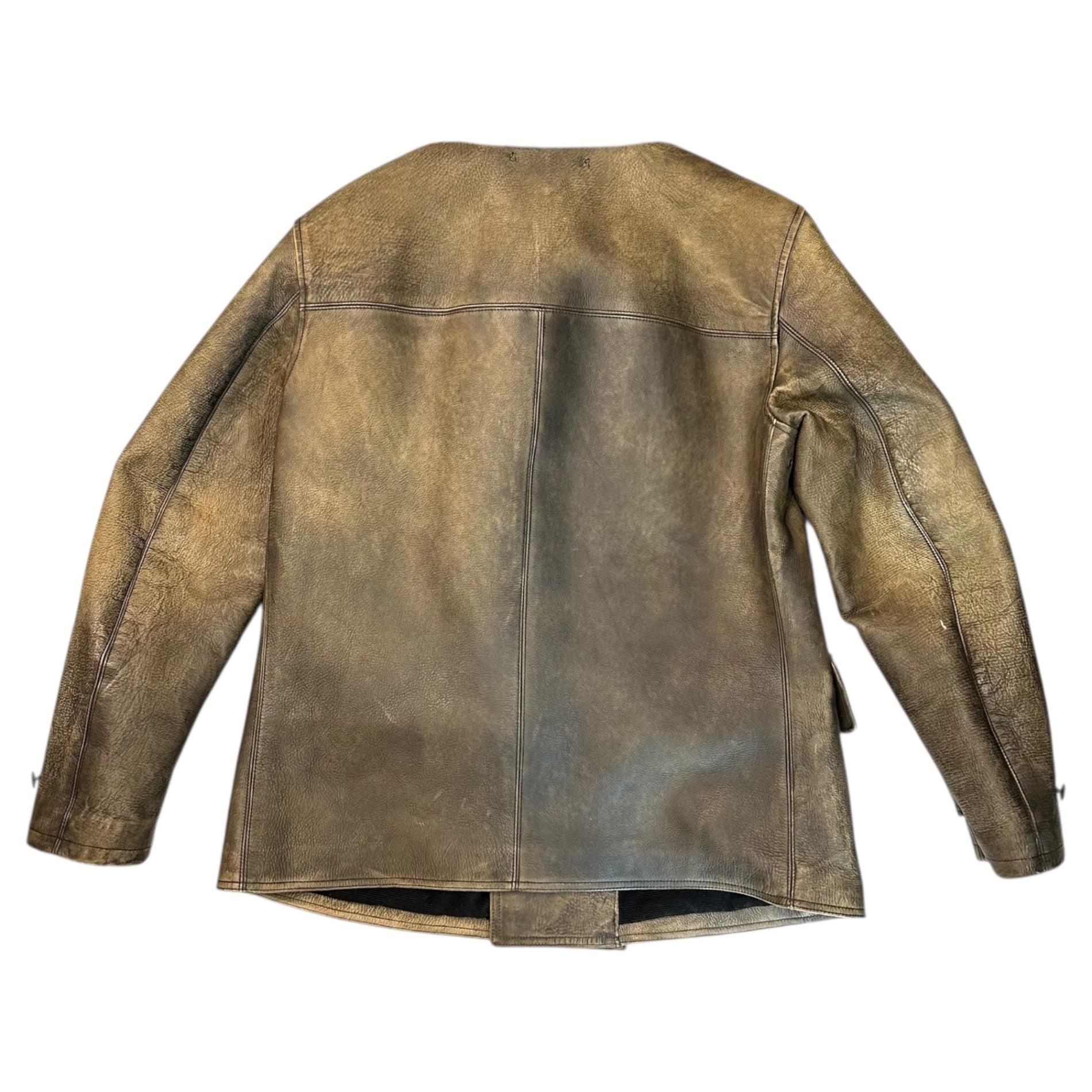 RRL(ダブルアールエル) Double-Breasted Mouton Leather Car Coat