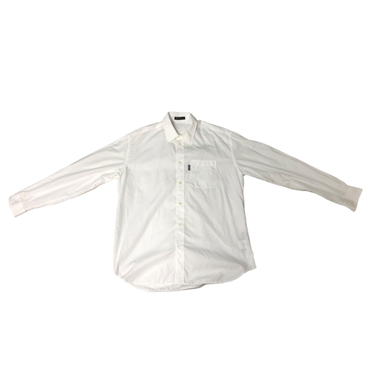 VERSACE(ヴェルサーチ) 19SS DRESS SHIRT 長袖 ドレス シャツ 045C53BAE66081 SIZE 39(M程度) ホワイト