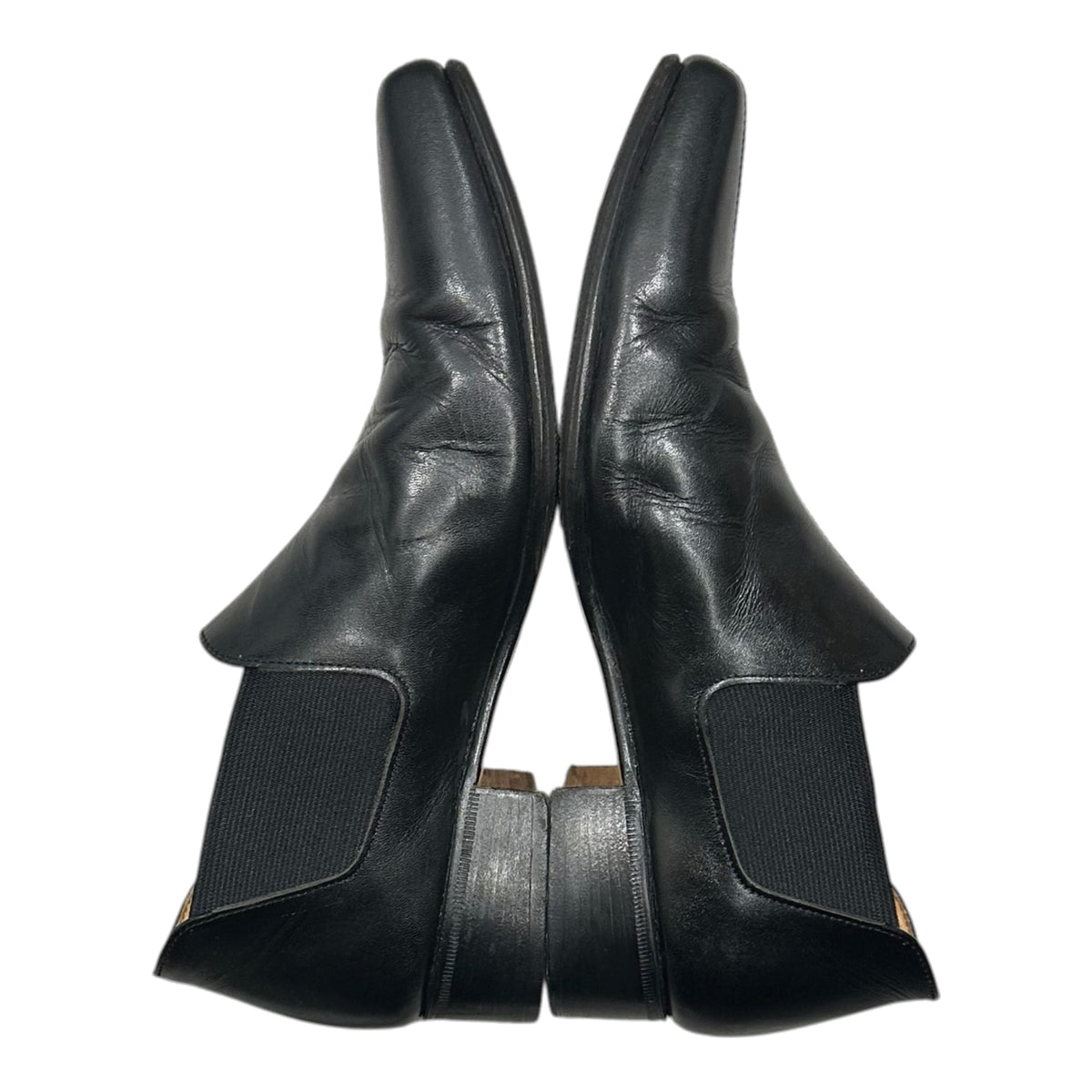 COMME des GARCONS HOMME PLUS(コムデギャルソンオムプリュス) 2000's Center-Seam Chelsea Boots センターシーム チェルシー ブーツ 25.5cm ブラック サイドゴア 革靴 シューズ