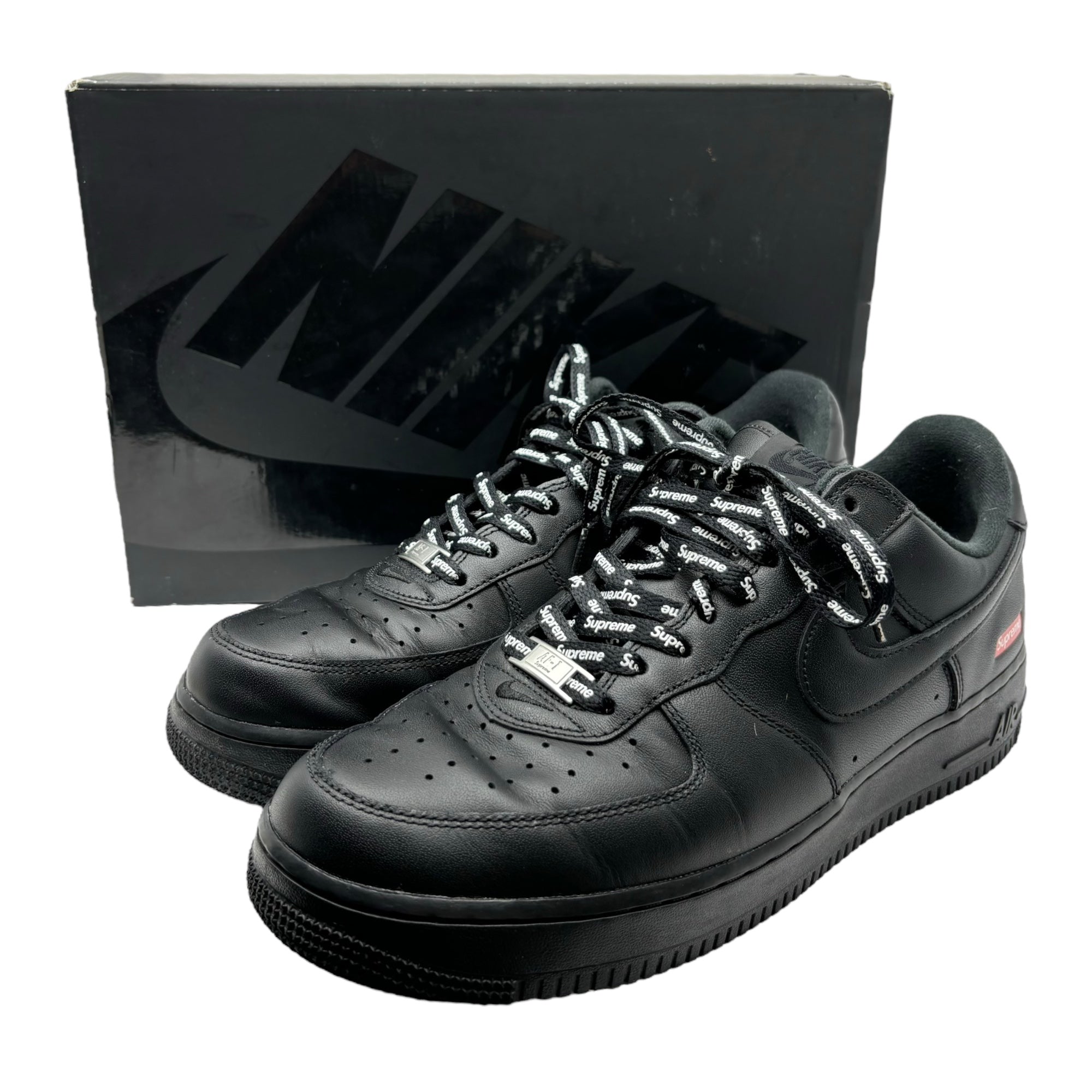 NIKE×SUPREME(ナイキ×シュプリーム) AIR FORCE 1 LOW エアフォース 1 ロー CU9225-001 28cm ブラック コラボ 箱付き ローカット スニーカー