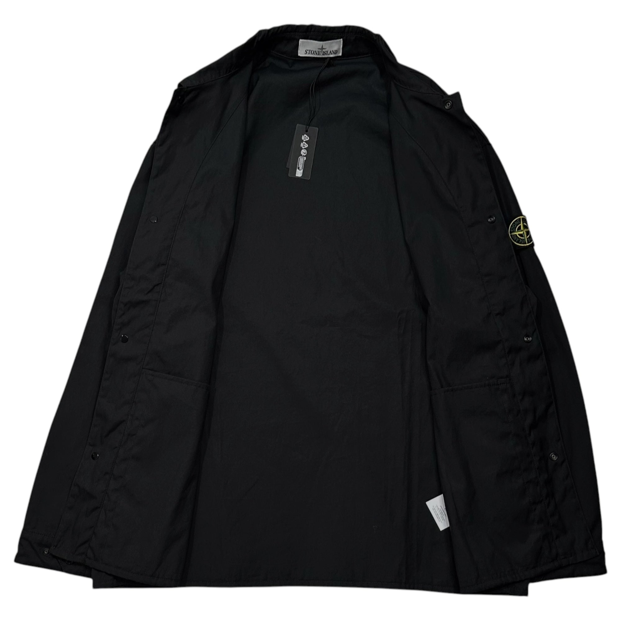 STONE ISLAND(ストーンアイランド) 2025S Comfort Fit Overshirt コンフォートフィット オーバーシャツ K1S151200013 S0011 XL ブラック ジャケット