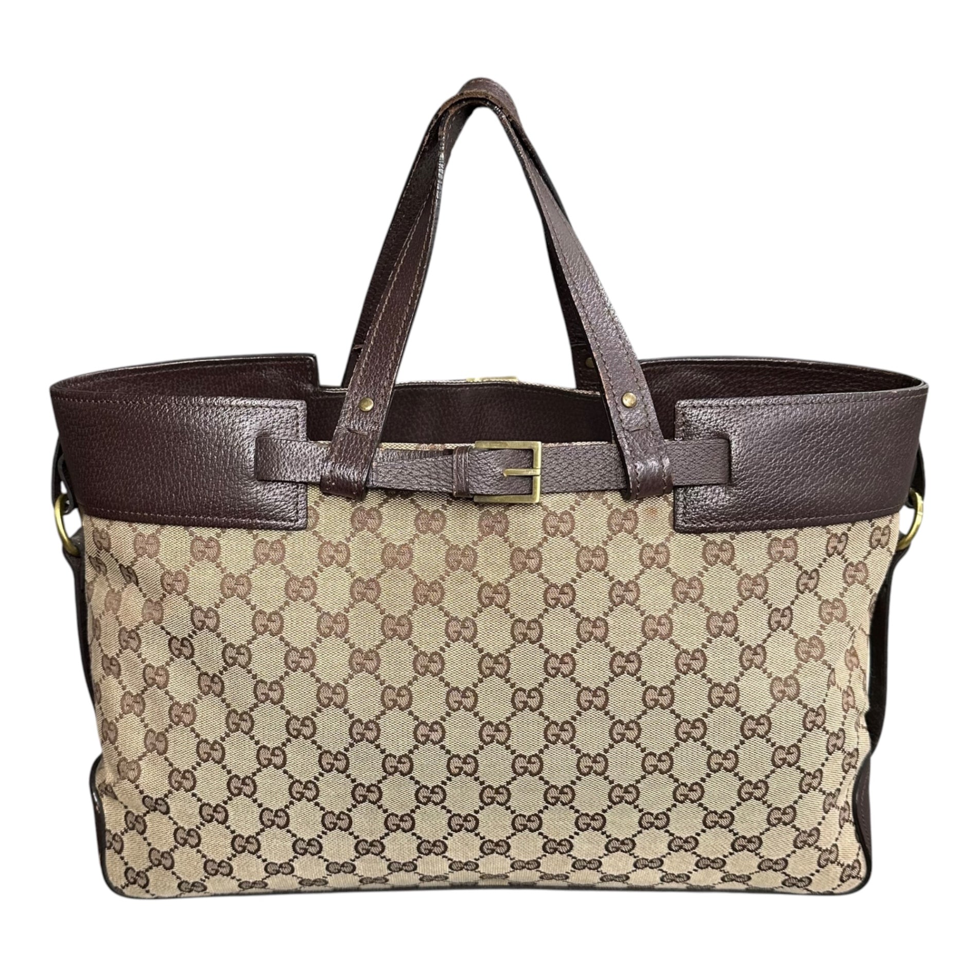 GUCCI(グッチ) GG Canvas Hand Tote Ba GGキャンバス ハンド トート バッグ 106251 ベージュ×ブラウン ハンド