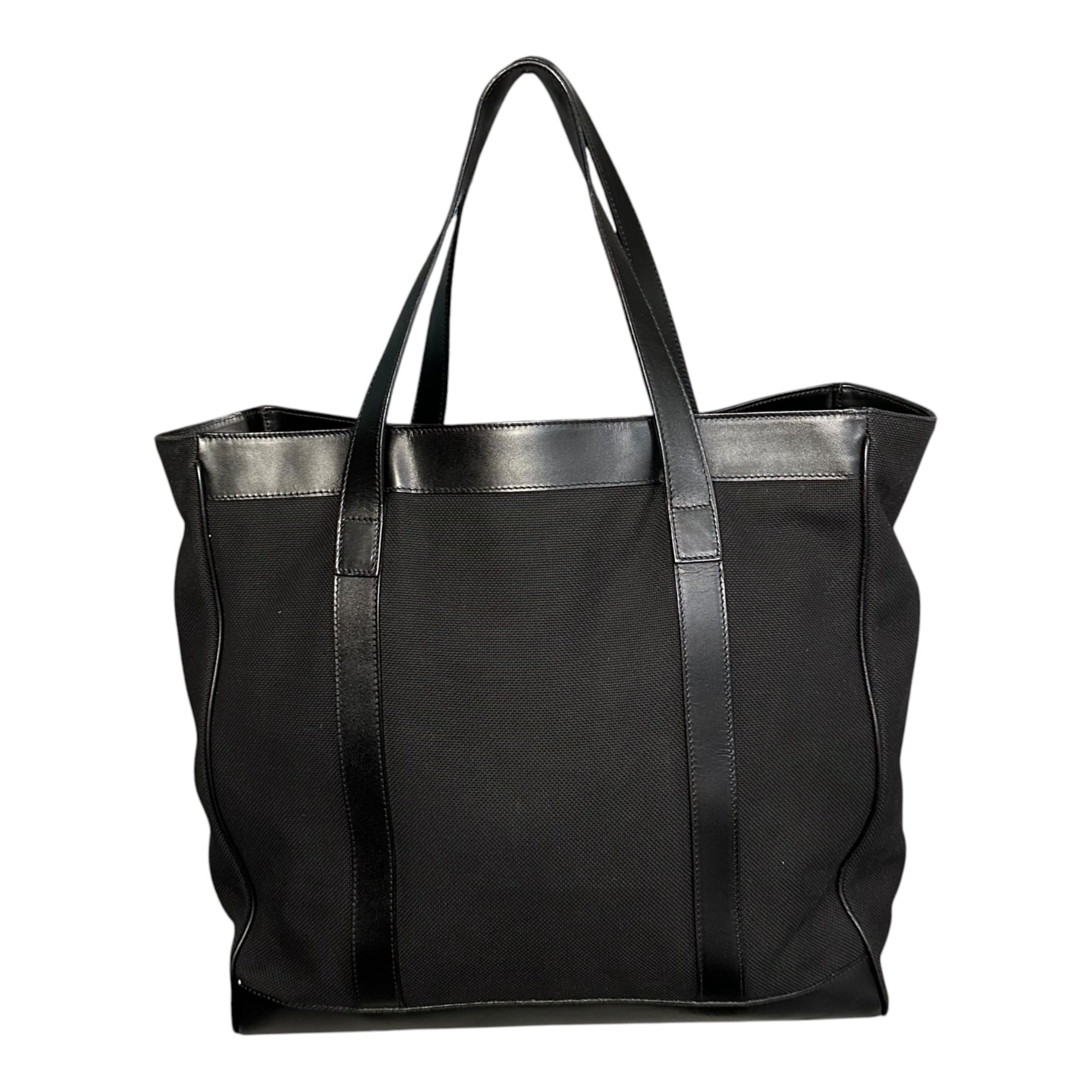 GUCCI(グッチ) Leather Canvas Tote Bag レザー キャンバス トート バッグ 91384 ブラック