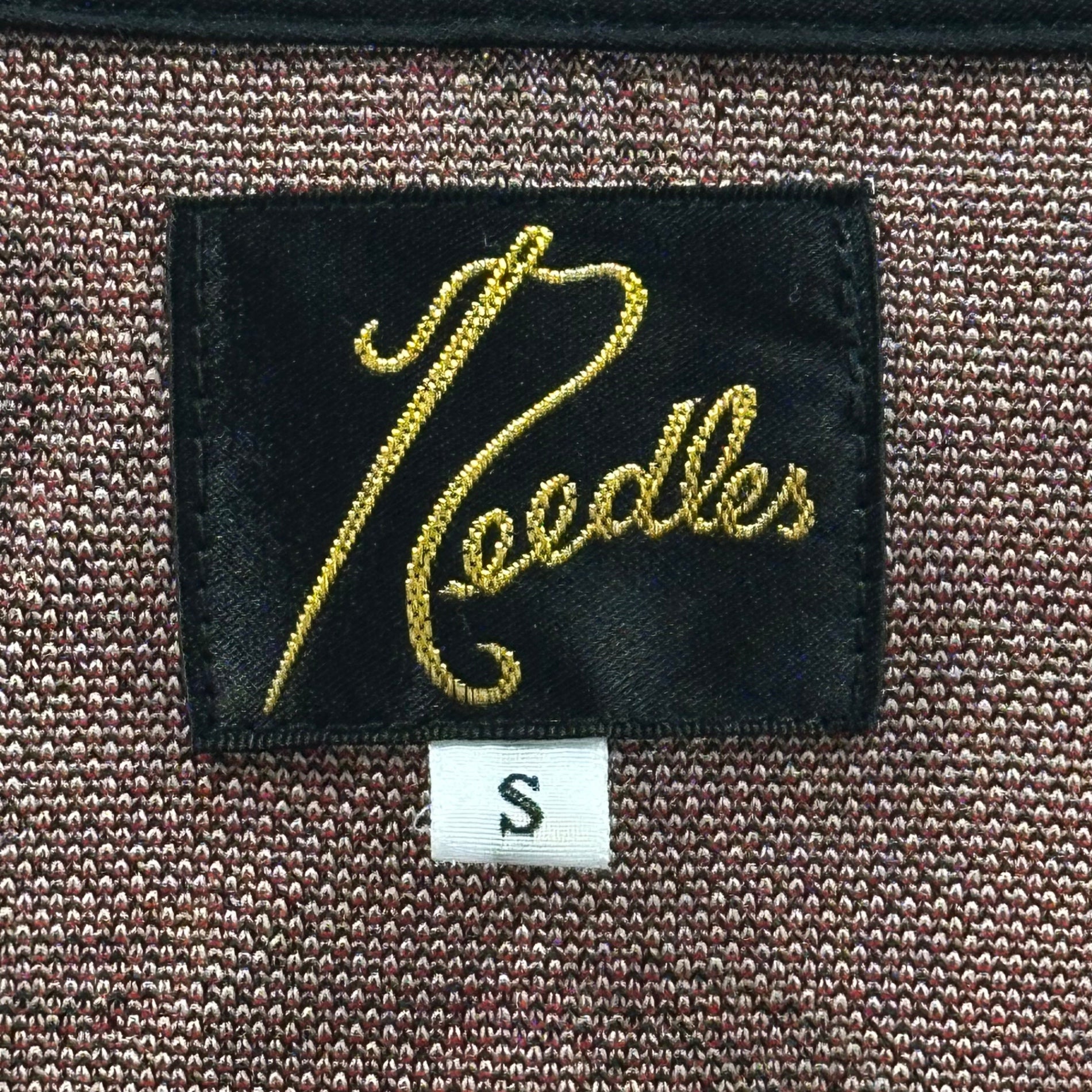 NEEDLES(ニードルズ) 19AW Paisley Radio Vest Poly Jacquard ペイズリー柄 ラジオベスト ポリジャカード QV1513 S ブラック×レッド