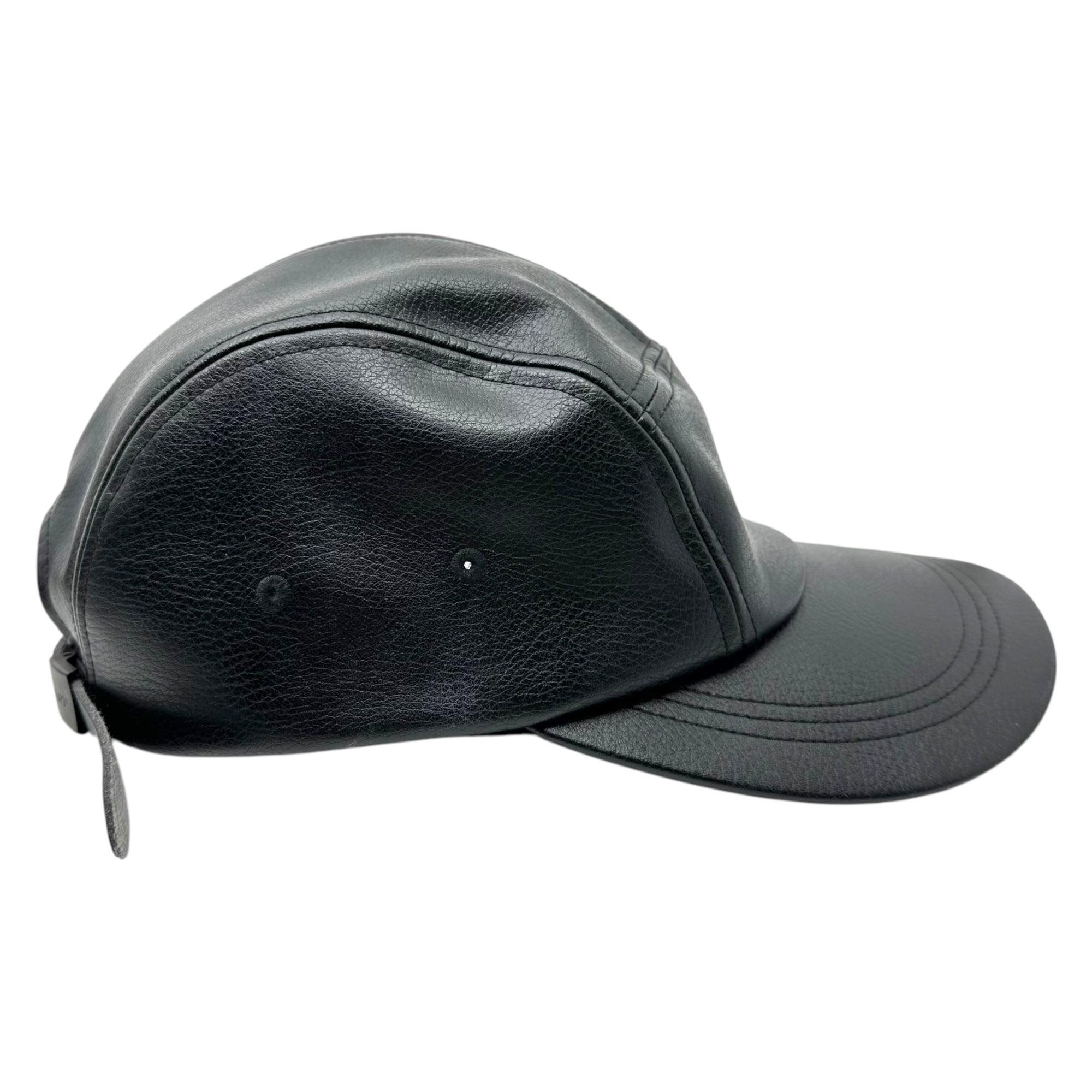 WTAPS(ダブルタップス) 22AW T-5 04/CAP/SYNTHETIC.SIGN 222HCDT-HT13 シンセティック サイン キャップ ブラック 帽子 222HCDT-HT13 ブラック フェイクレザー