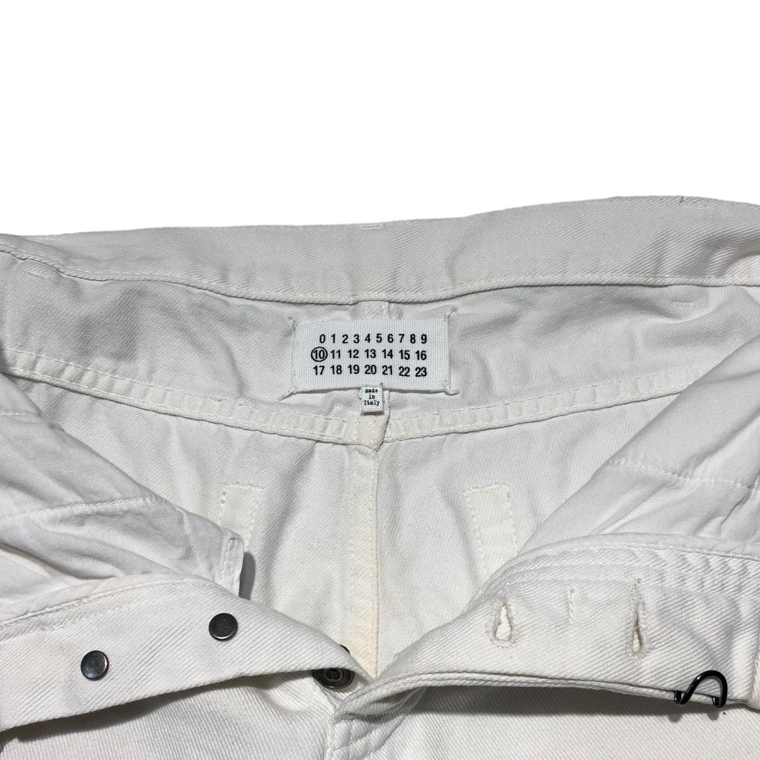 MAISON MARGIELA(メゾンマルジェラ) 14SS  gradient bianchetto denim pants グラデーション ペンキ デニム パンツ S30LA0069 44(S程度) ホワイト×ブラック