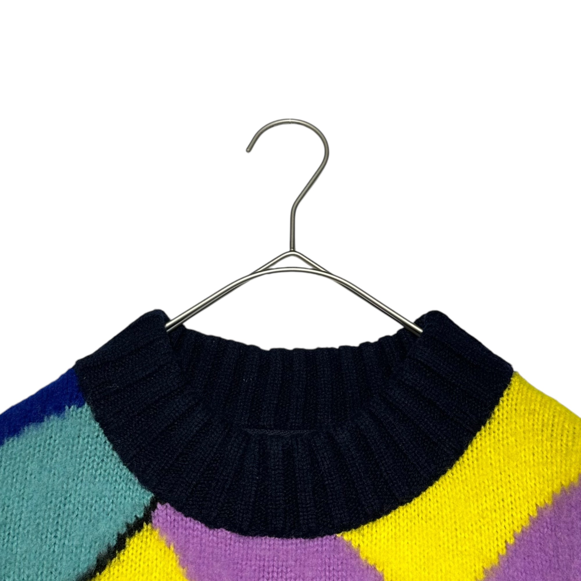 SACAI×KAWS(サカイ×カウズ) 21AW Jaqcuard Knit Pullover ジャガード プルオーバー ニット 21-02579M 2 マルチ コラボ