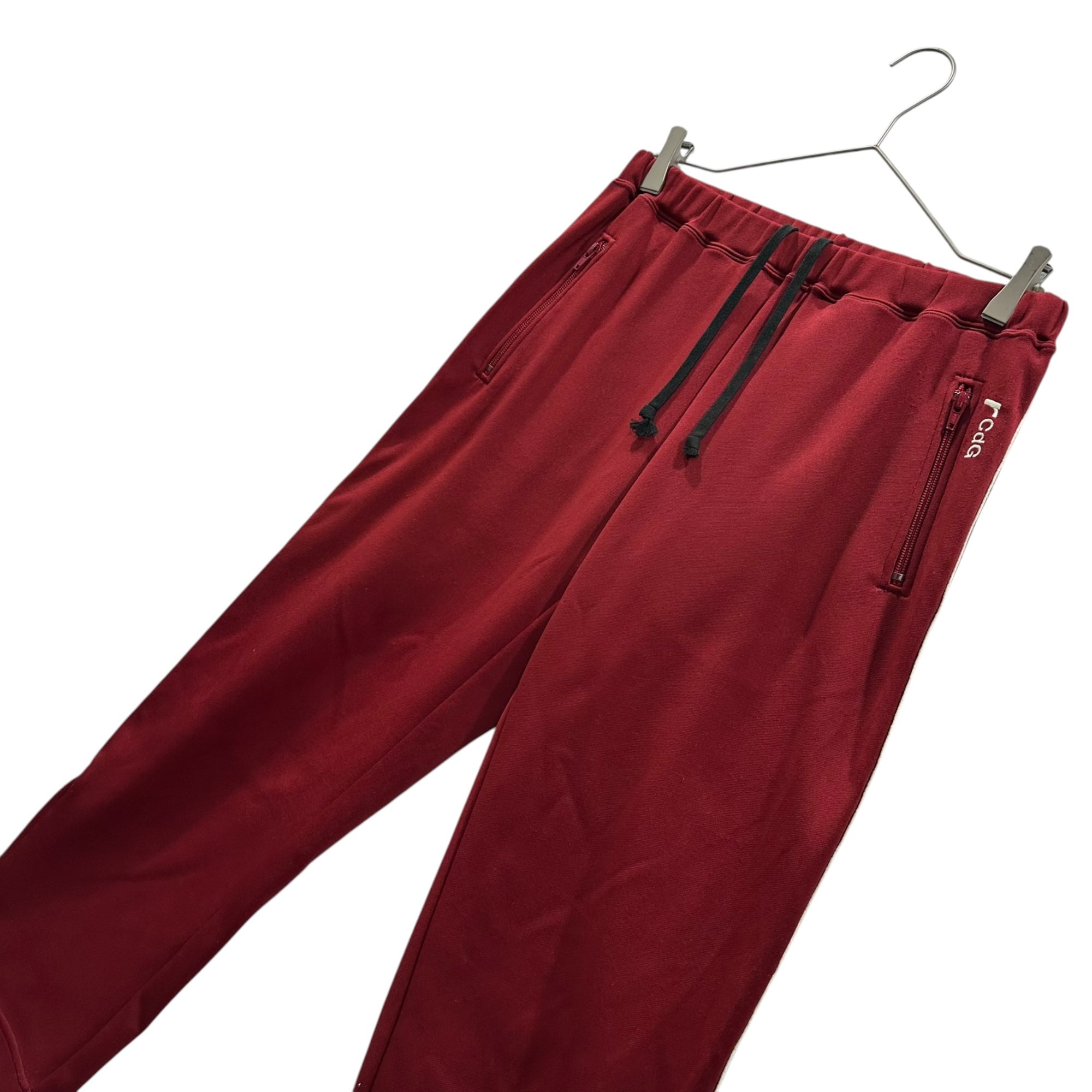 robe de chambre COMME des GARCONS(ローブドシャンブルコムデギャルソン) 2000AW Side Logo Side Stripe Track Pants サイドロゴ サイドライン トラック パンツ RT-10041 M ワインレッド×ホワイト AD2000 男性着用可能