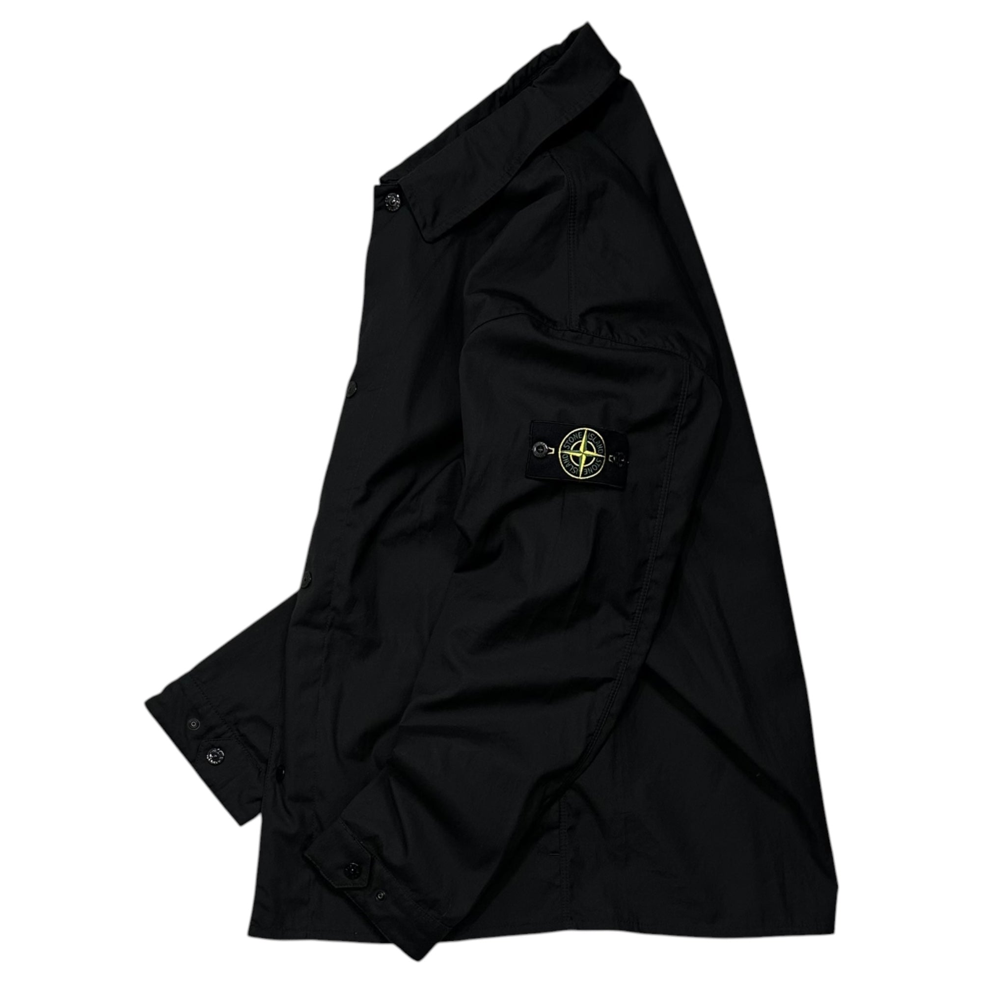 STONE ISLAND(ストーンアイランド) 2025S Comfort Fit Overshirt コンフォートフィット オーバーシャツ K1S151200013 S0011 XL ブラック ジャケット