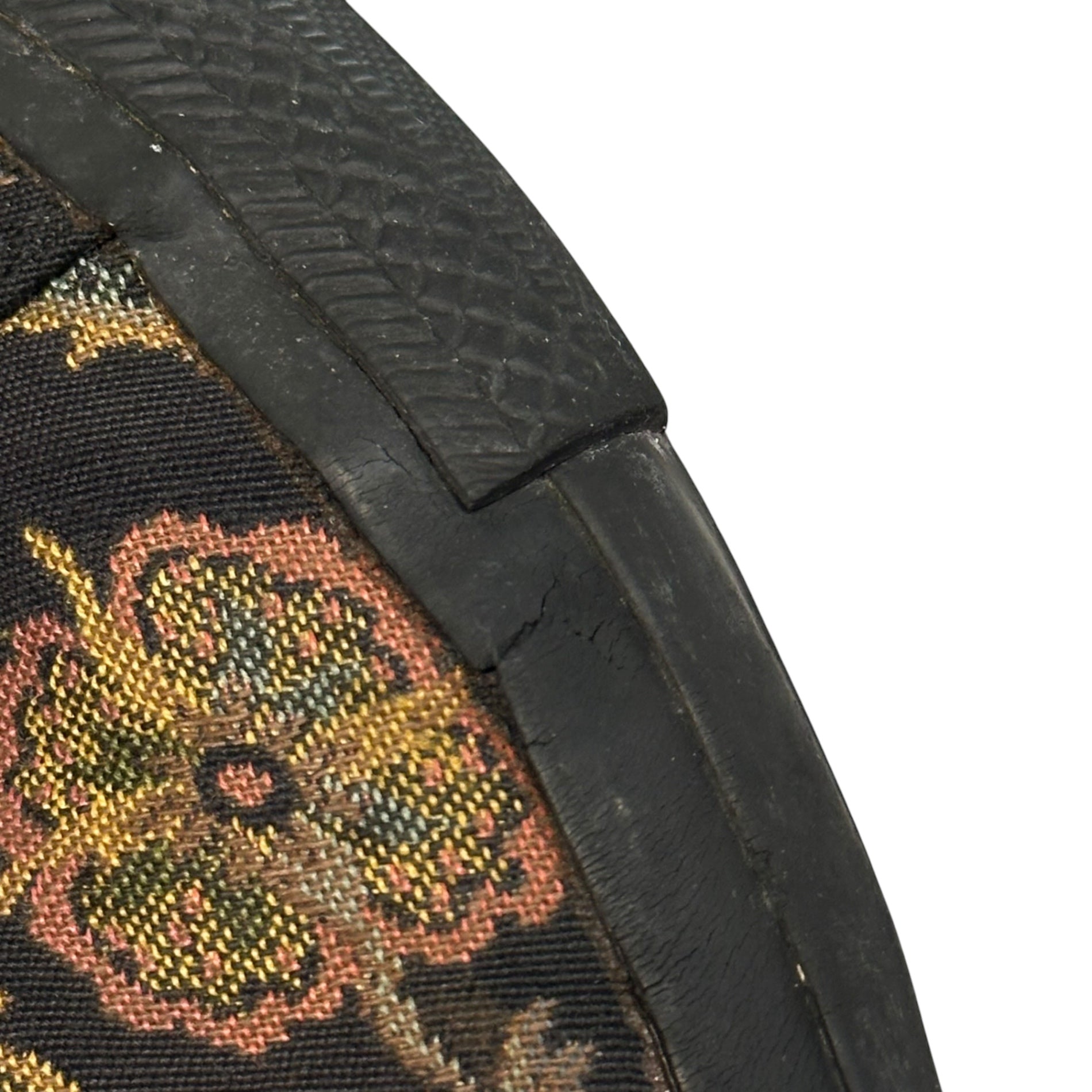 YOHJI YAMAMOTO POUR HOMME(ヨウジヤマモトプールオム) Gobelin-Woven Slip-Ons ゴブラン織り スリッポン 4(XL) ブラック