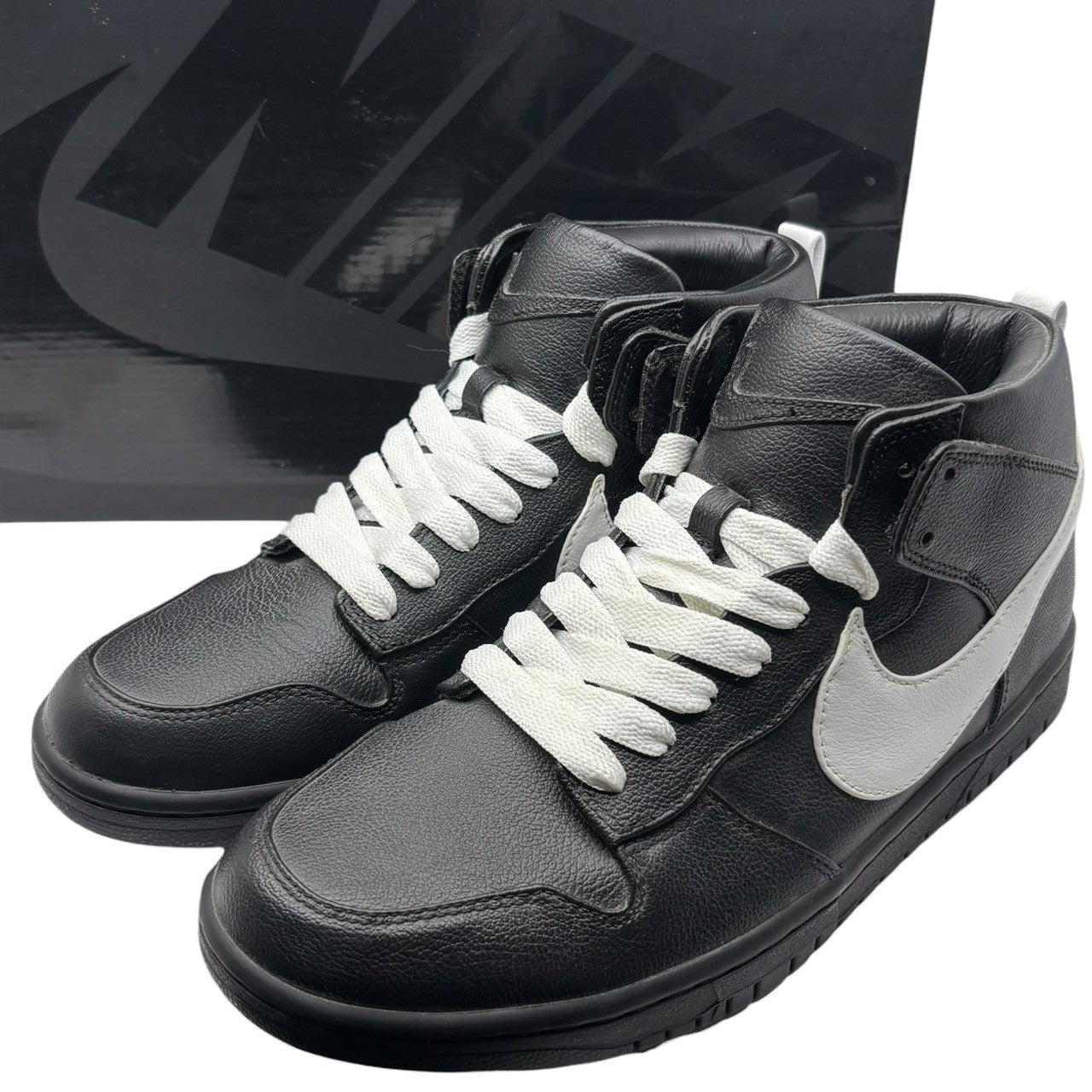 NIKE×Riccardo Tisci(ナイキ×リカルドティッシ) Dunk Mid Lux Chukka "Black" ダンク ミッド ラックス チャッカ "ブラック" 910088-001 27.5cm ブラック×ホワイト スニーカー