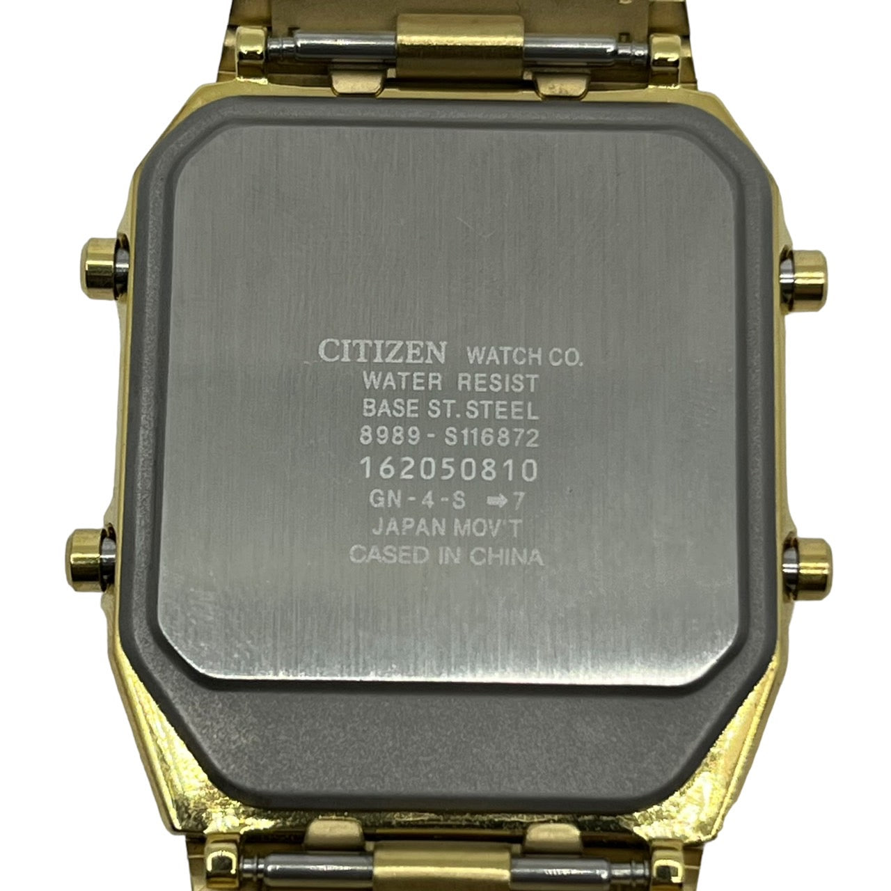CITIZEN(シチズン) ANA-DIGI TEMP/デジタル腕時計 8989-S116872 文字盤：ブラウン　ベルト：ゴールド