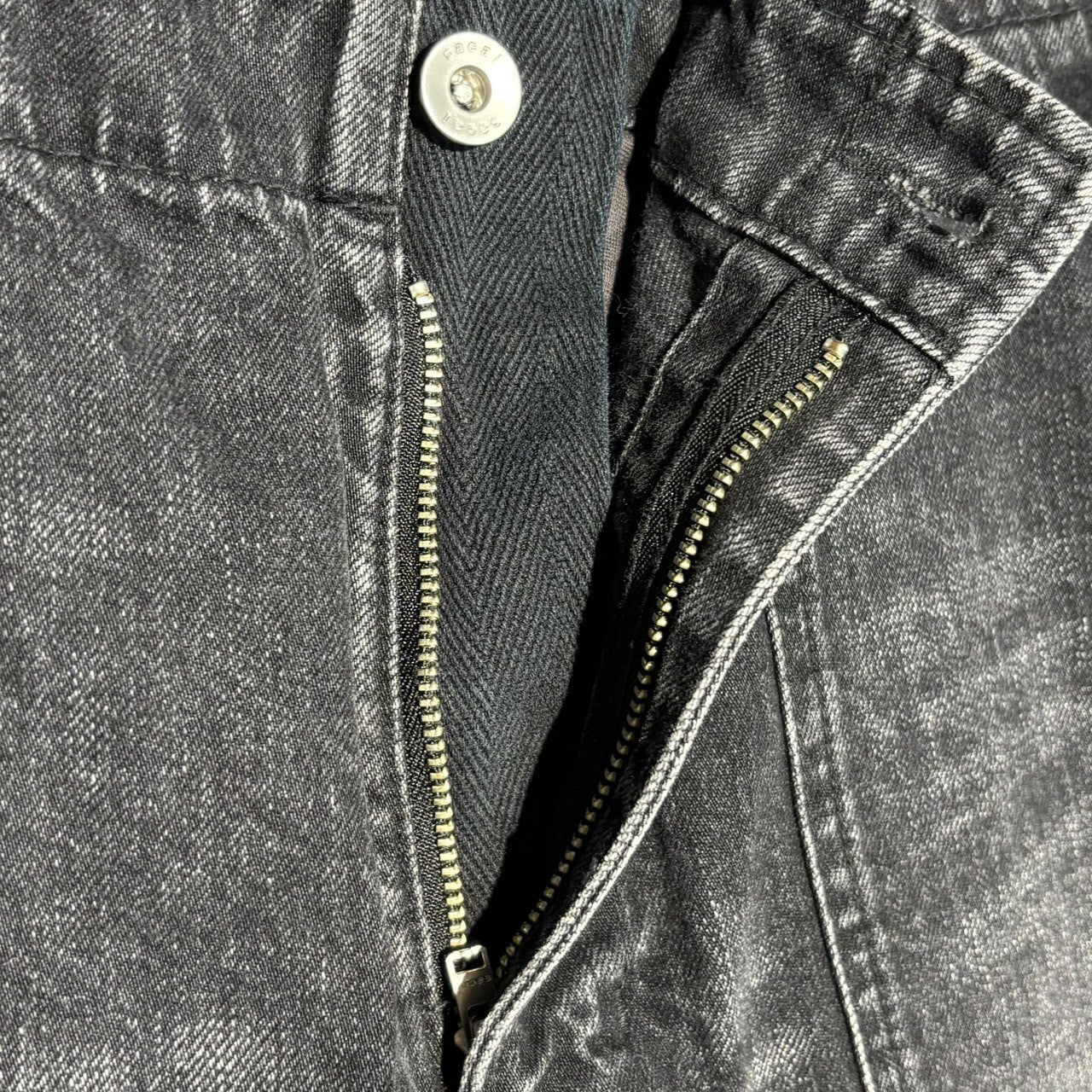 sacai(サカイ) 19AW bondage denim pants ボンテージ デニム パンツ 19-02066M 2(M程度) ブラック