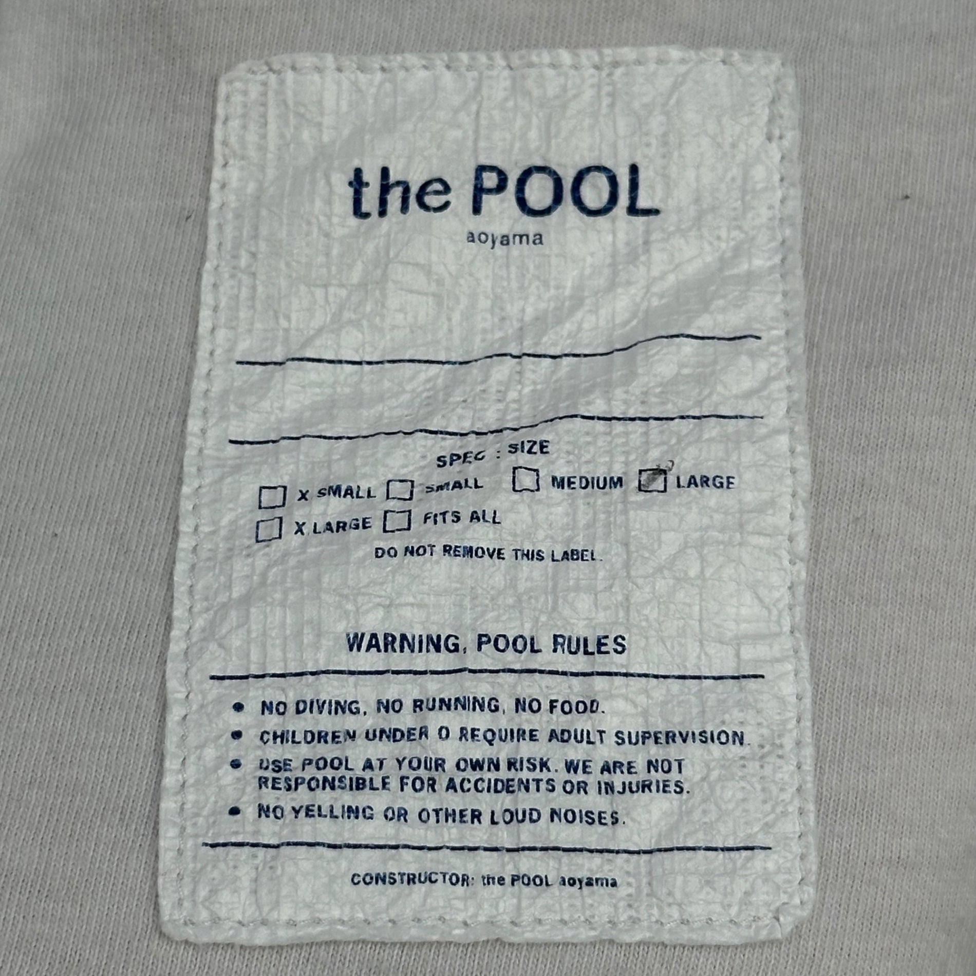 THE POOL AOYMA (ザプールアオヤマ) Neon logo Graphic print s/s T-shirt ネオン ロゴ グラフィック プリント 半袖 Tシャツ L ホワイト×ピンク