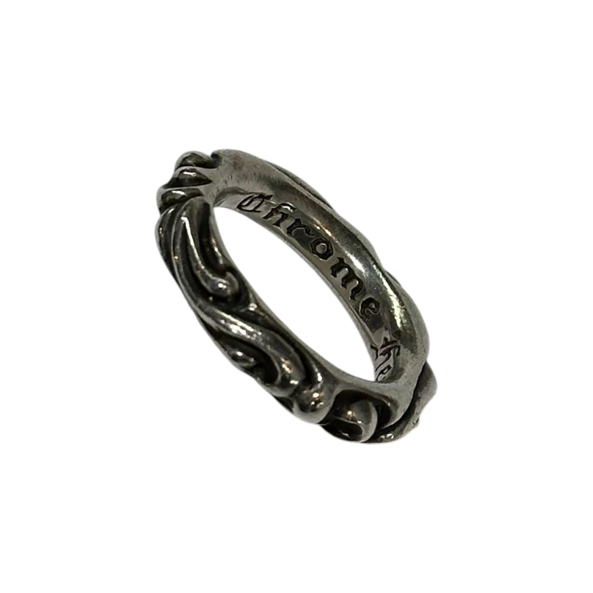 CHROME HEARTS(クロムハーツ) SCRL BAND RING スクロール バンド リング 11.5号 シルバー 重さ：約8.5g