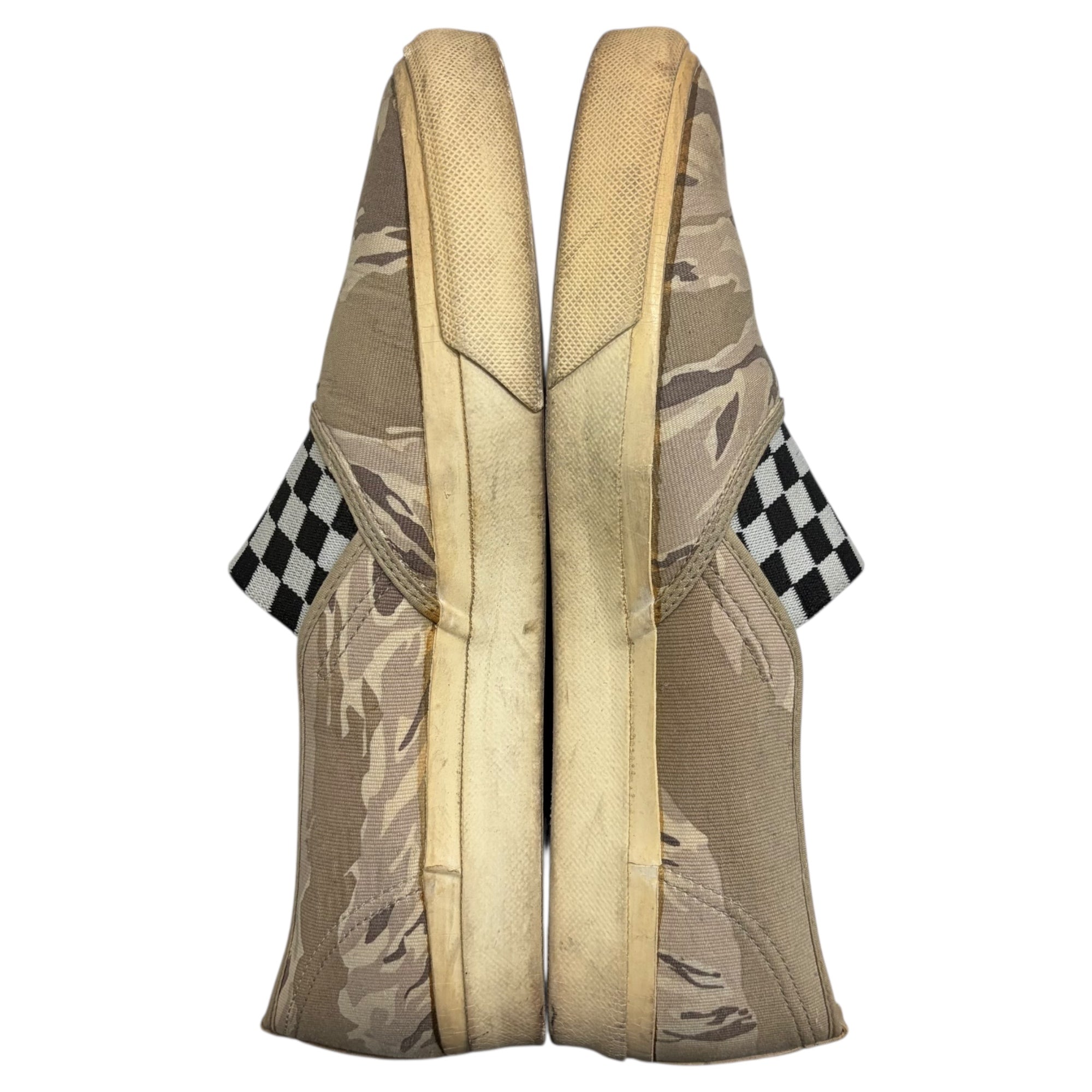 UNDERCOVER(アンダーカバー) Camouflage Checkered Flocked Slip-On カモフラ チェッカー フロッカー スリッポン 26.5cm ベージュ スニーカー