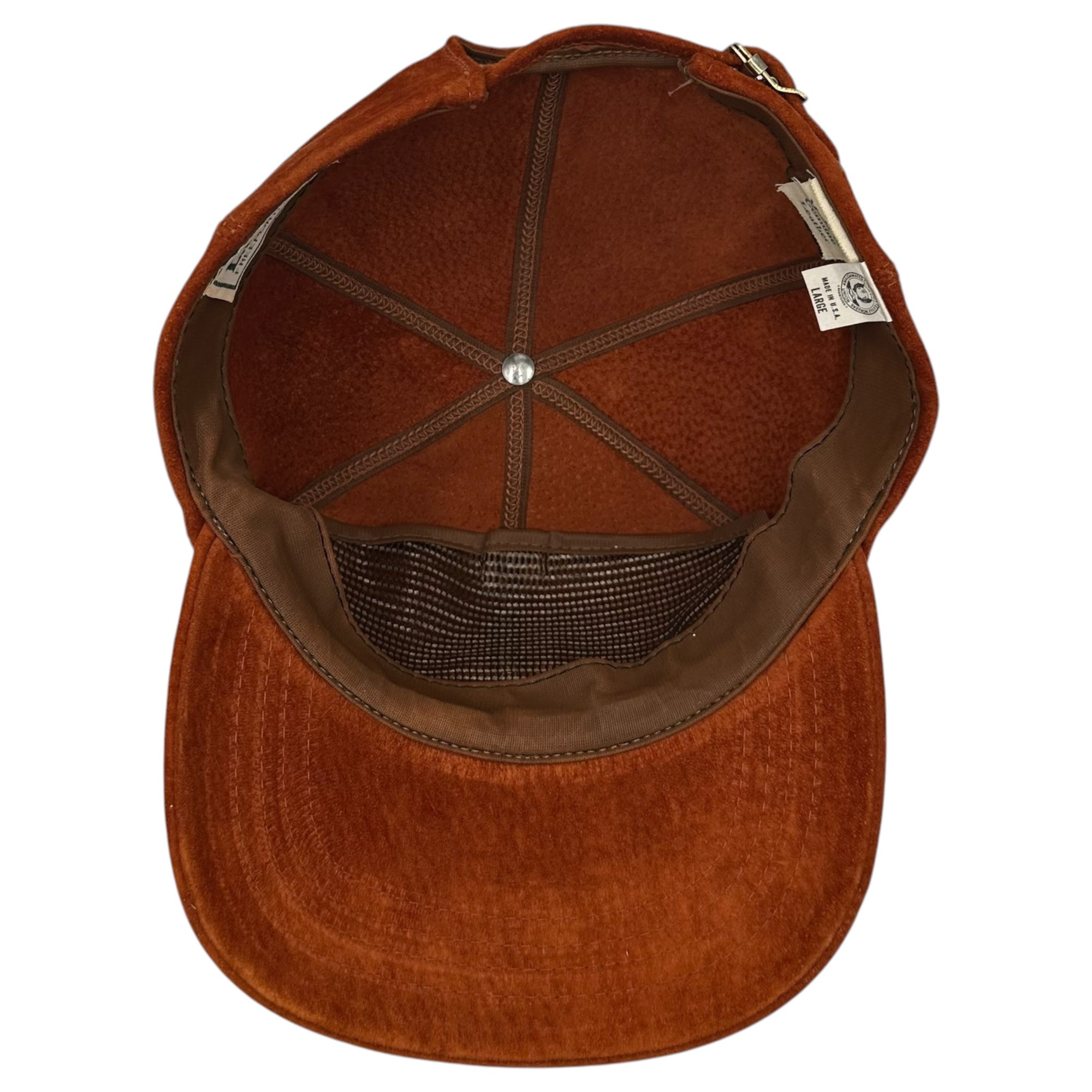 L.L.BEAN(エルエルビーン) 80's USA made Suede Leather Cap スウェード レザー キャップ ブラウン 80年代 ヴィンテージ