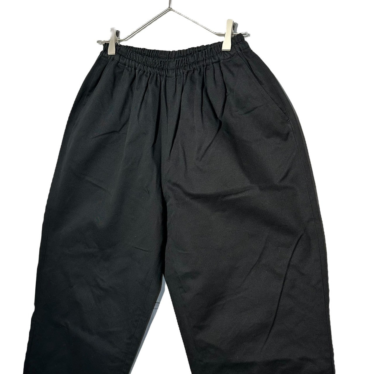 tricot COMME des GARCONS(トリココムデギャルソン) 07SS Wide-Leg Gathered Waist Cotton Pants ウエスト ギャザー コットン ワイド パンツ TS-P020 表記無(S程度) ブラック AD2006